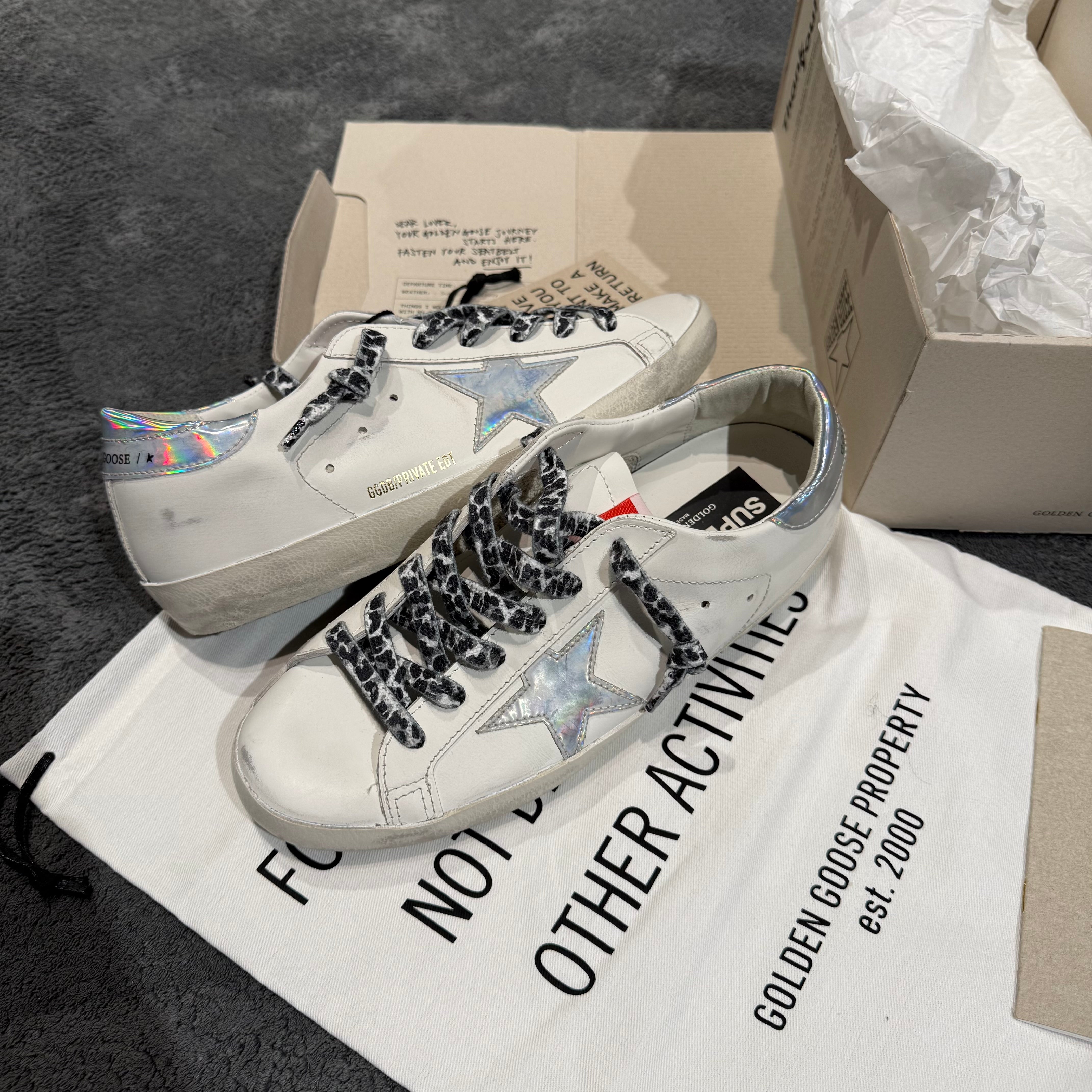 GOLDEN GOOSE SUPER STAR LACES BLACK CAMO