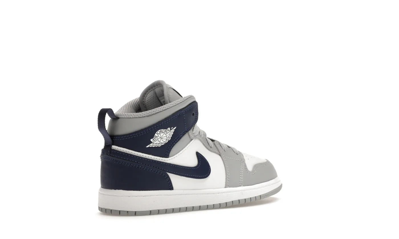 AIR JORDAN 1 MID WOLF GREY MIDNIGHT NAVY BABY/INFANT