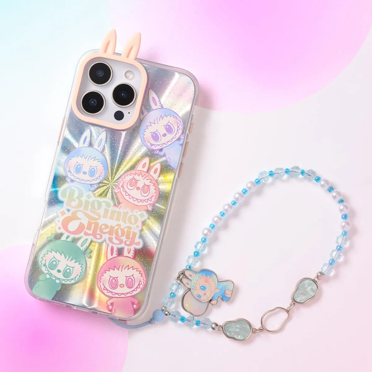 LABUBU THE MONSTERS BIG INTO ENERGY SERIES PHONE CHARM