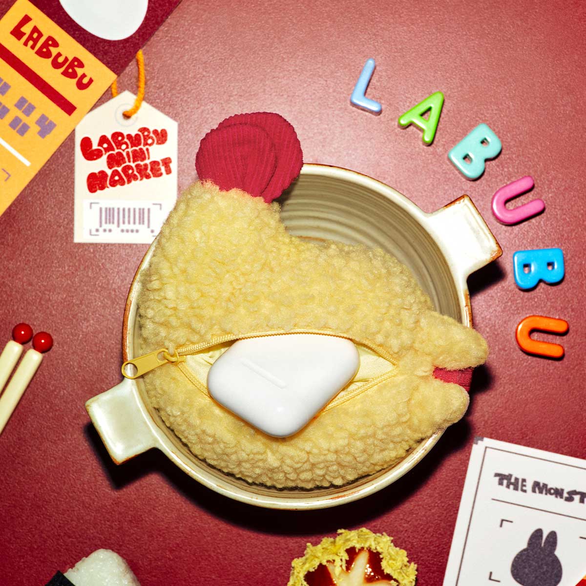 LABUBU THE MONSTERS WACKY MART SERIES SHRIMP EARPHONE CASE