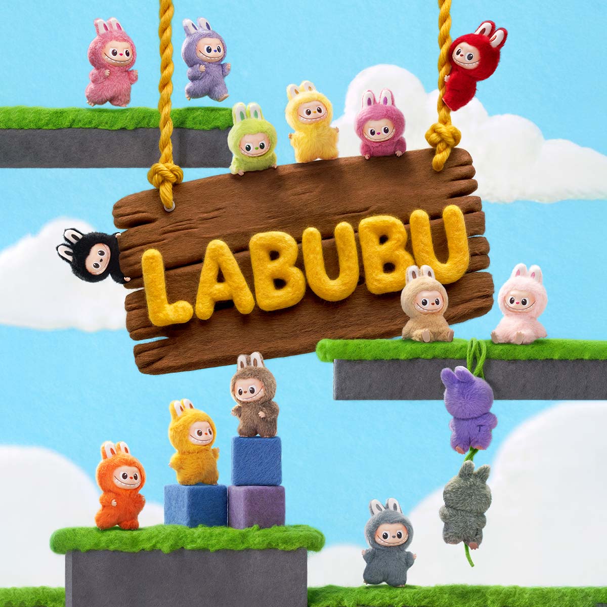 LABUBU THE MONSTERS PIN FOR LOVE SRIES VINYL PLUSH PENDANT (N-Z)