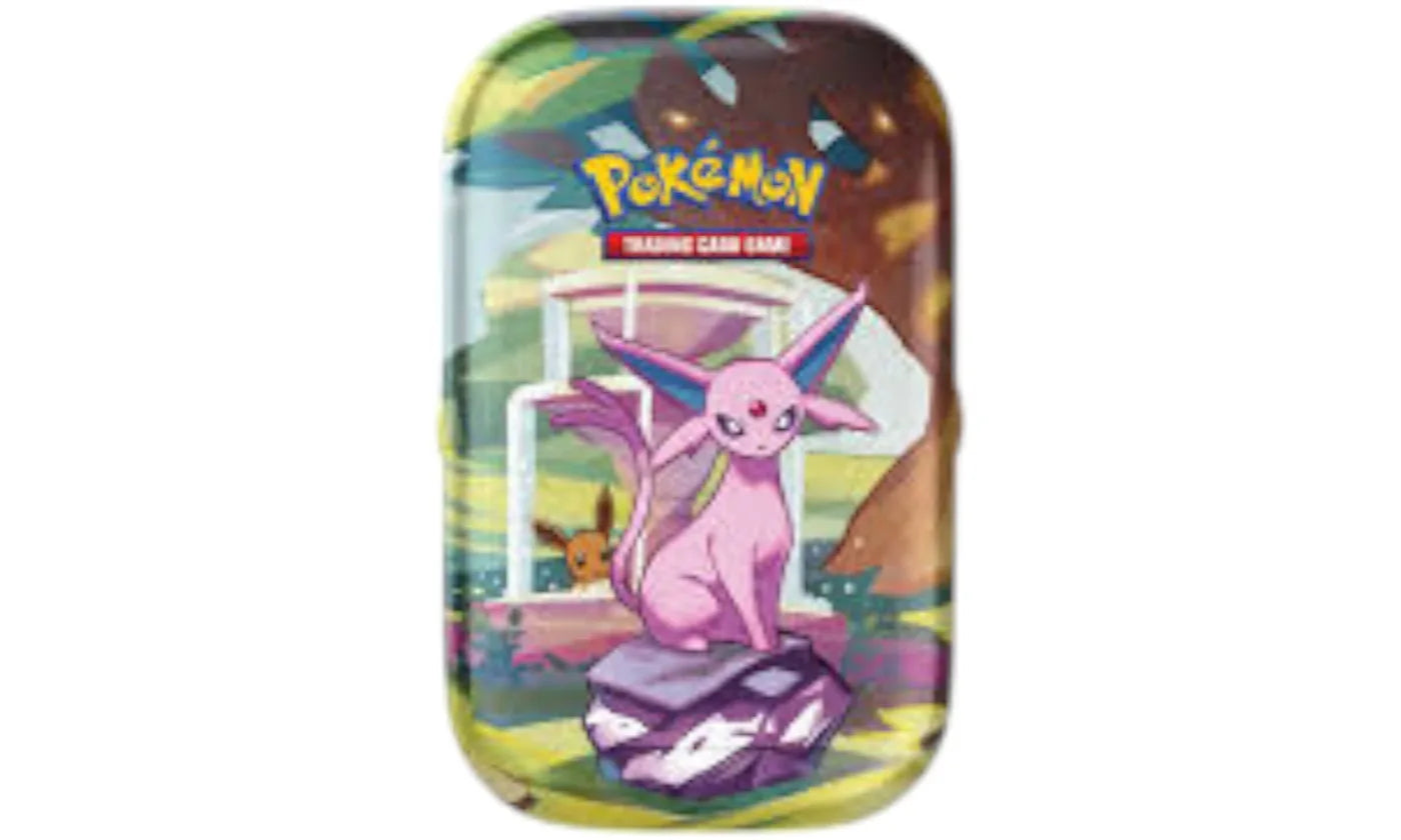 2025 POKEMON SCARLET VIOLET PRISMATIC EVOLUTIONS ESPEON TIN
