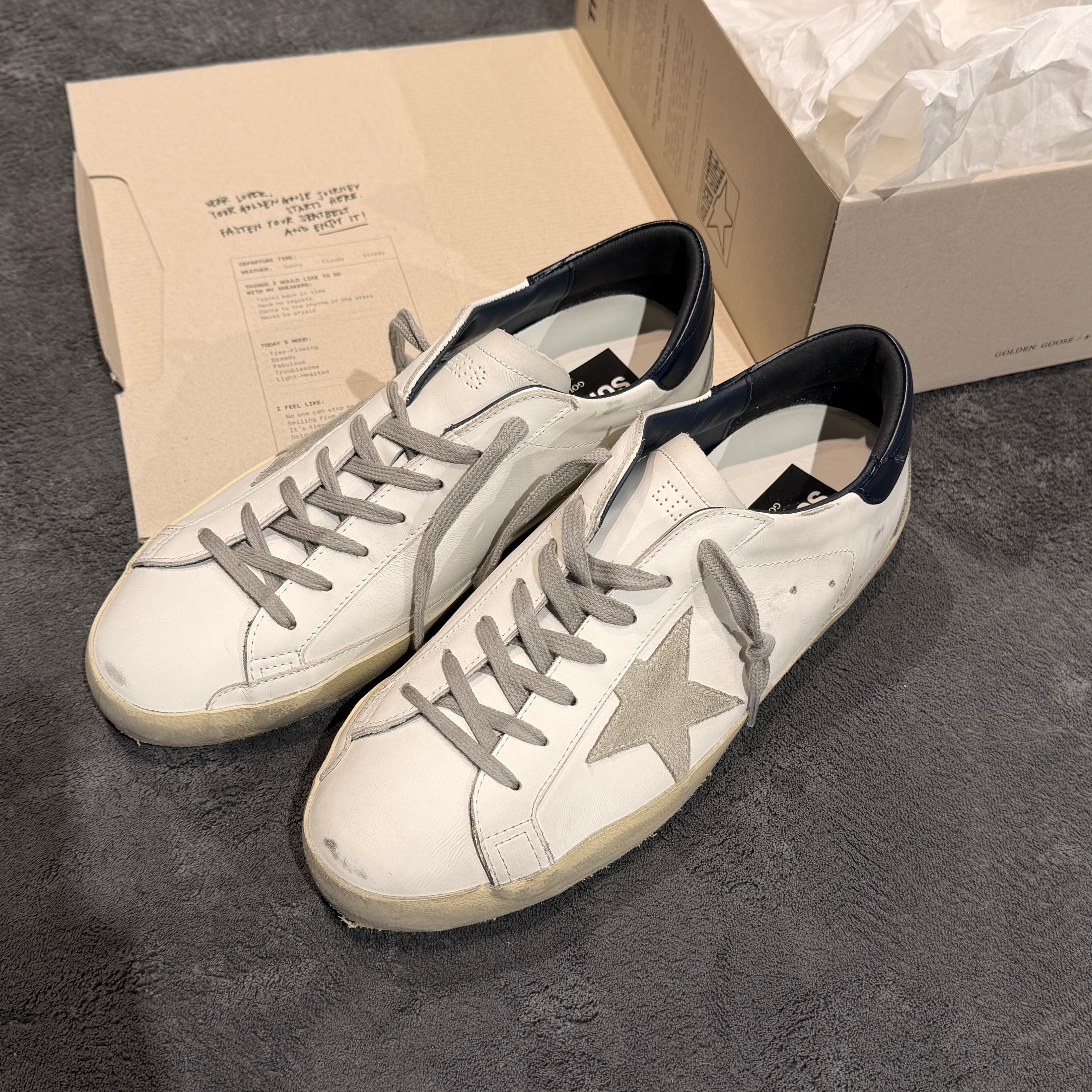 GOLDEN GOOSE SUPER STAR TACCO BLUE