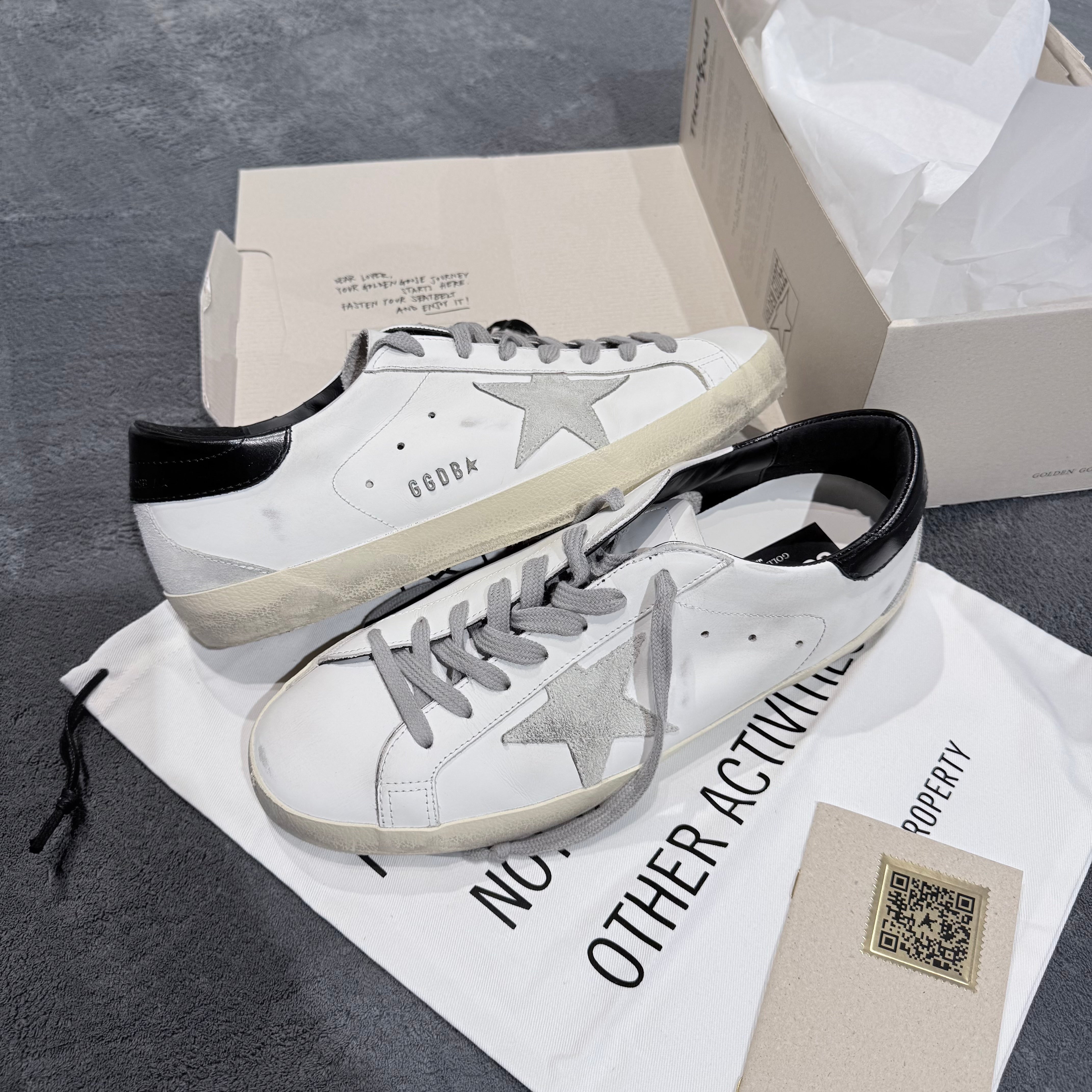 GOLDEN GOOSE SUPER STAR TACCO BLACK