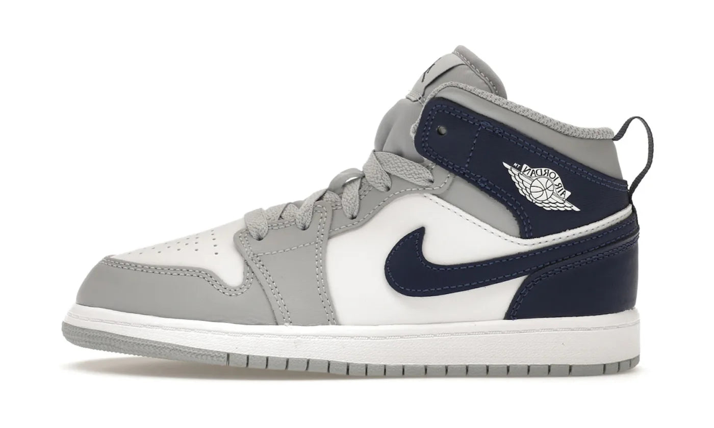 AIR JORDAN 1 MID WOLF GREY MIDNIGHT NAVY BABY/INFANT