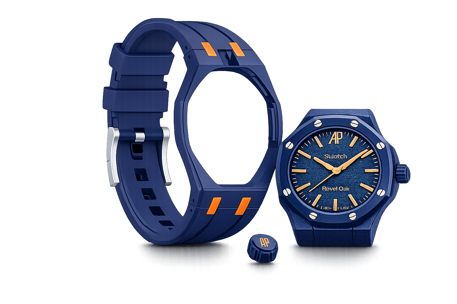 AP SWATCH ROYAL POP SILICONE STRAP