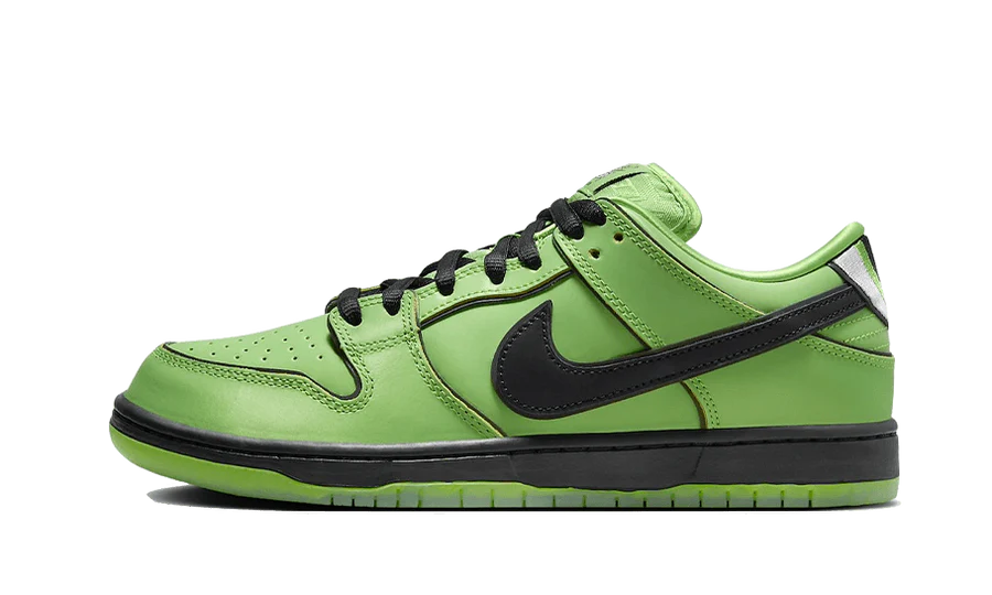 NIKE SB DUNK LOW THE POWERPUFF GIRLS BUTTERCUP