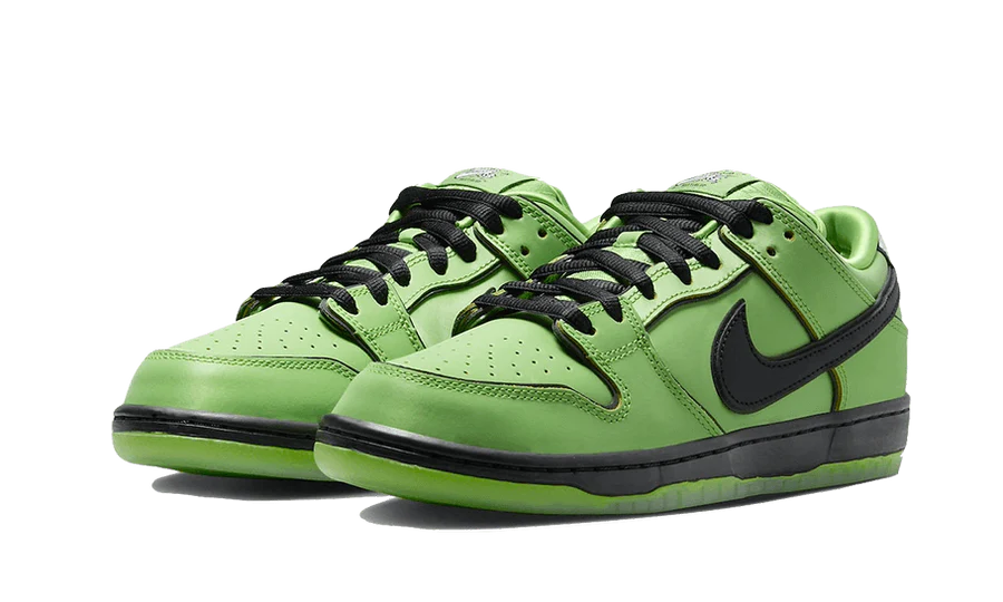 NIKE SB DUNK LOW THE POWERPUFF GIRLS BUTTERCUP