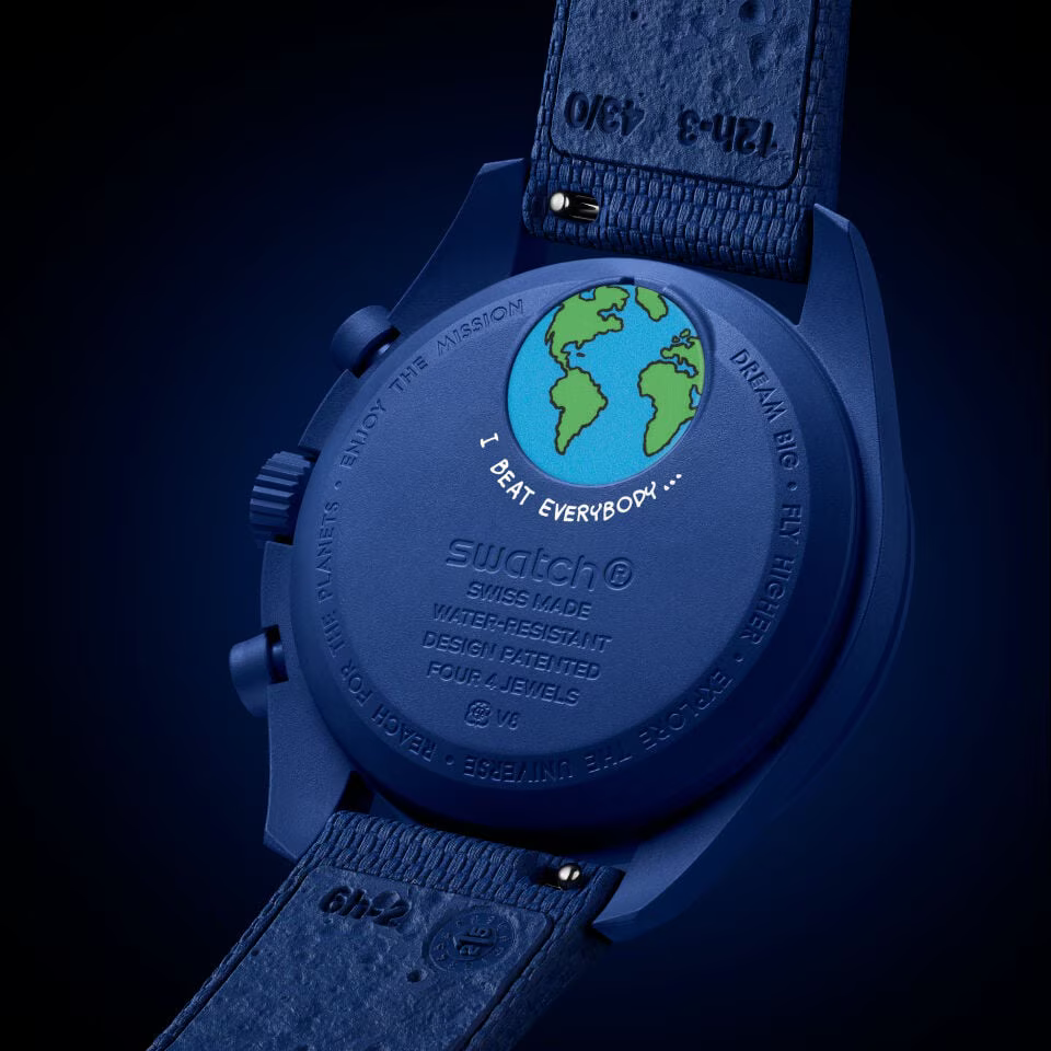 Swatch x Omega Bioceramic Moonswatch Mission To Earthphase Moonshine Gold