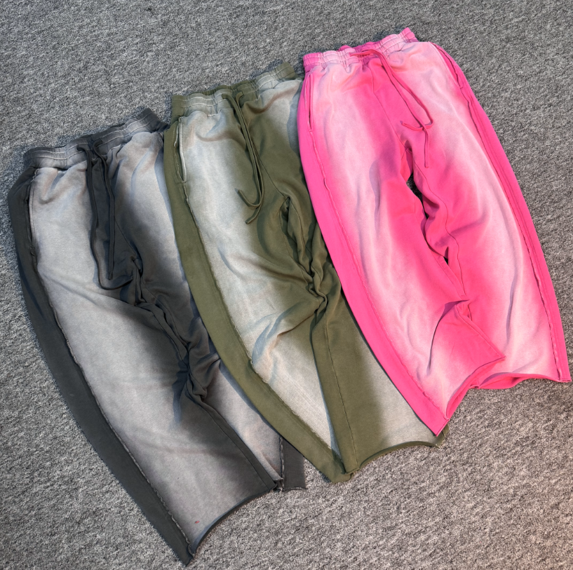 THE ACID WASH SPRAY PANTS OLIVE - Shoebuya Brand