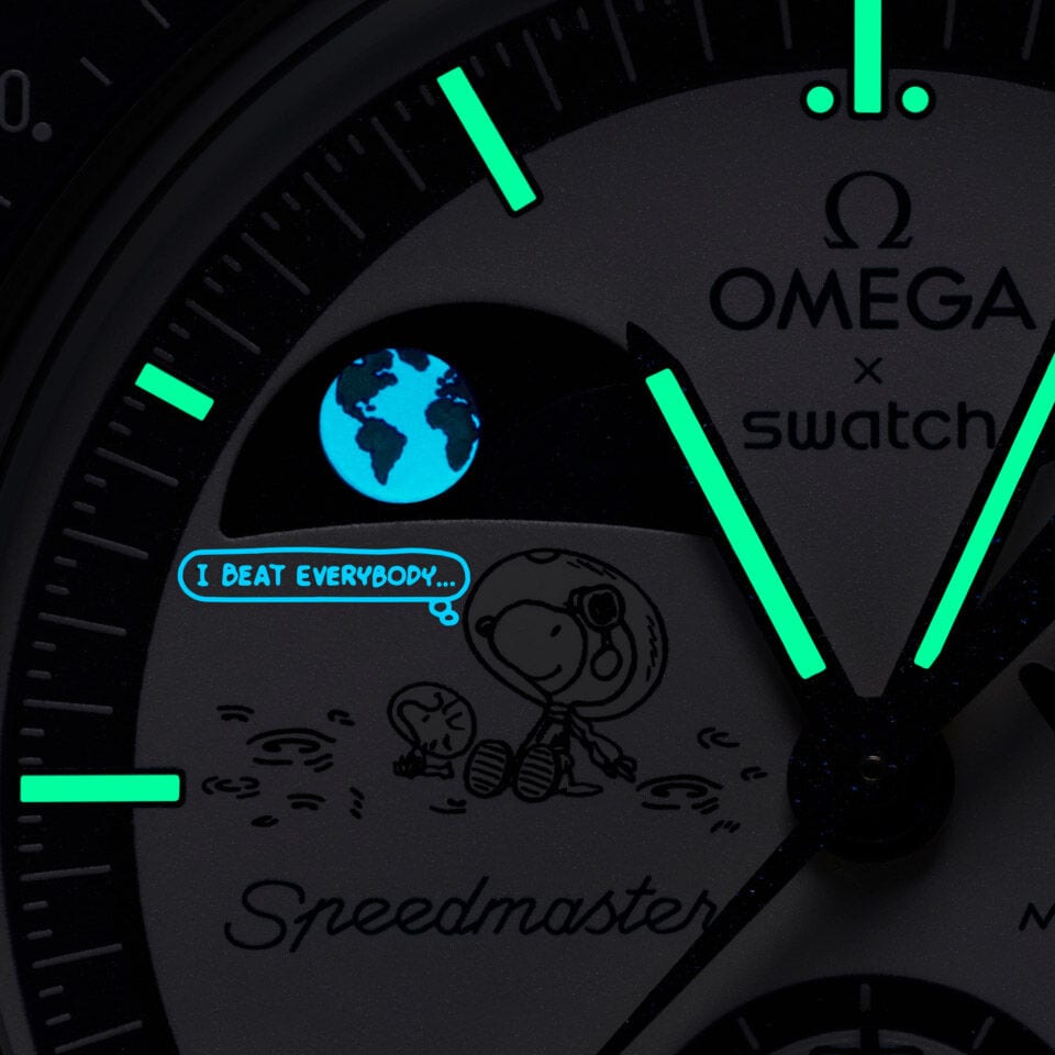 Swatch x Omega Bioceramic Moonswatch Mission To Earthphase Moonshine Gold