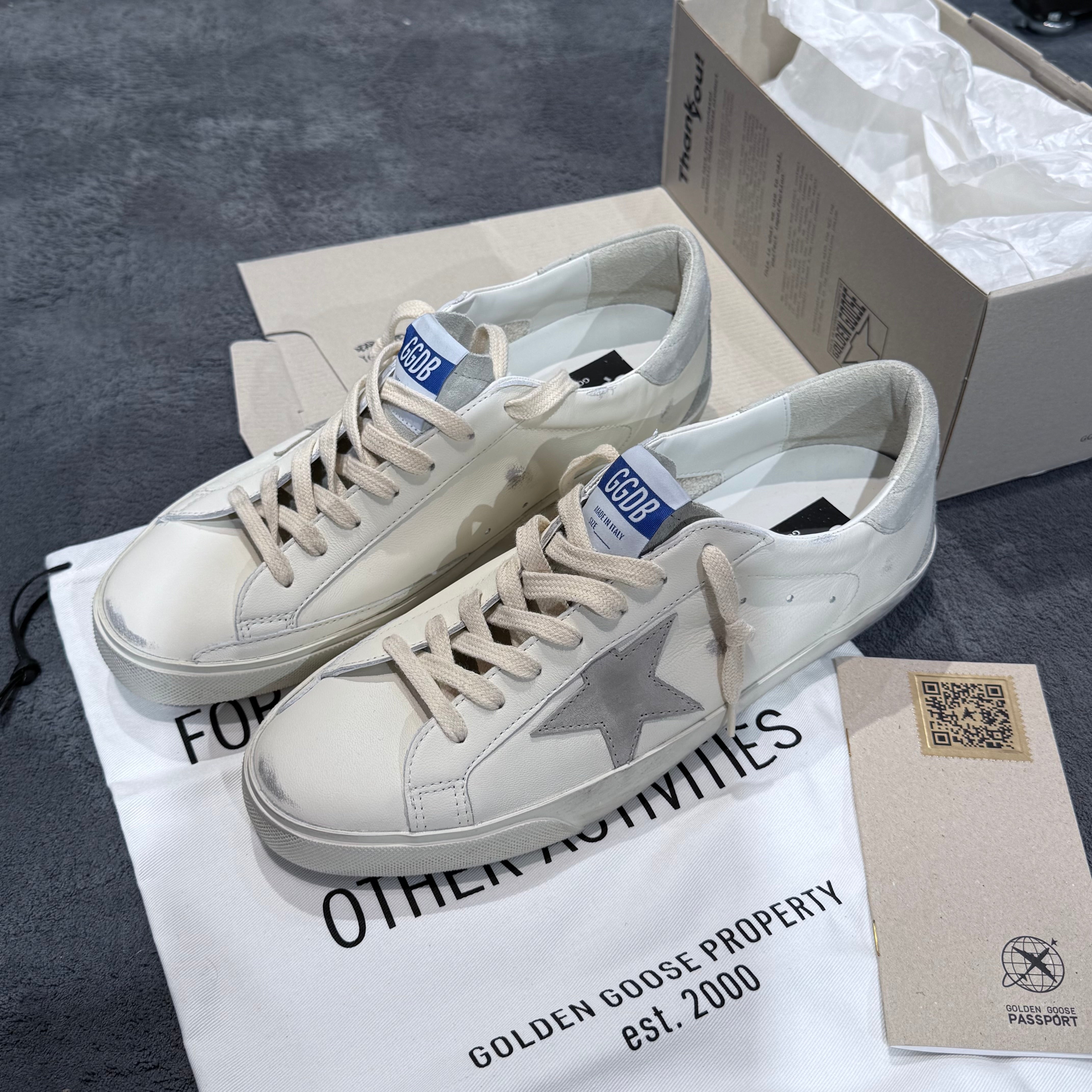 GOLDEN GOOSE SUPER STAR WHITE/GREY