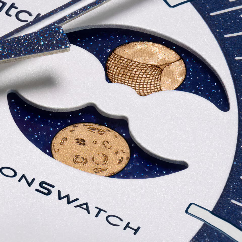 Swatch x Omega Bioceramic Moonswatch Mission To Earthphase Moonshine Gold