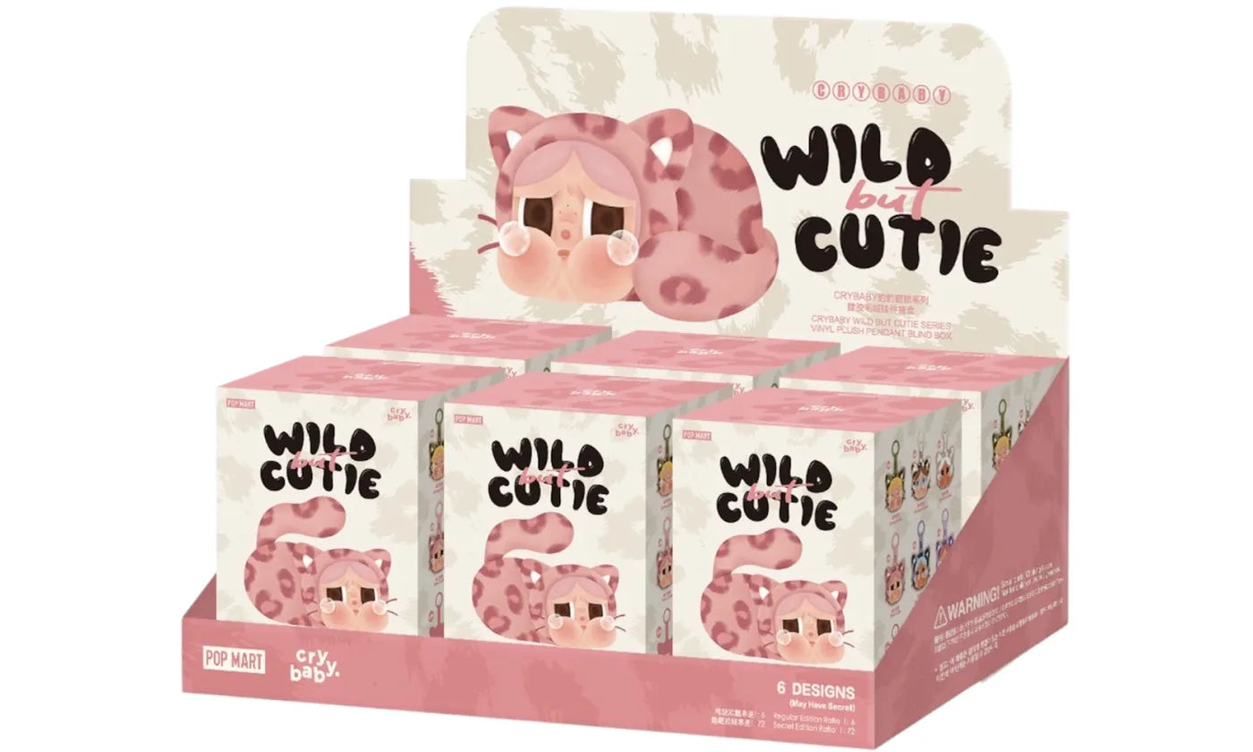 POPMART CRYBABY WILD BUT CUTIE SERIES VINYL PLUSH PENDANT