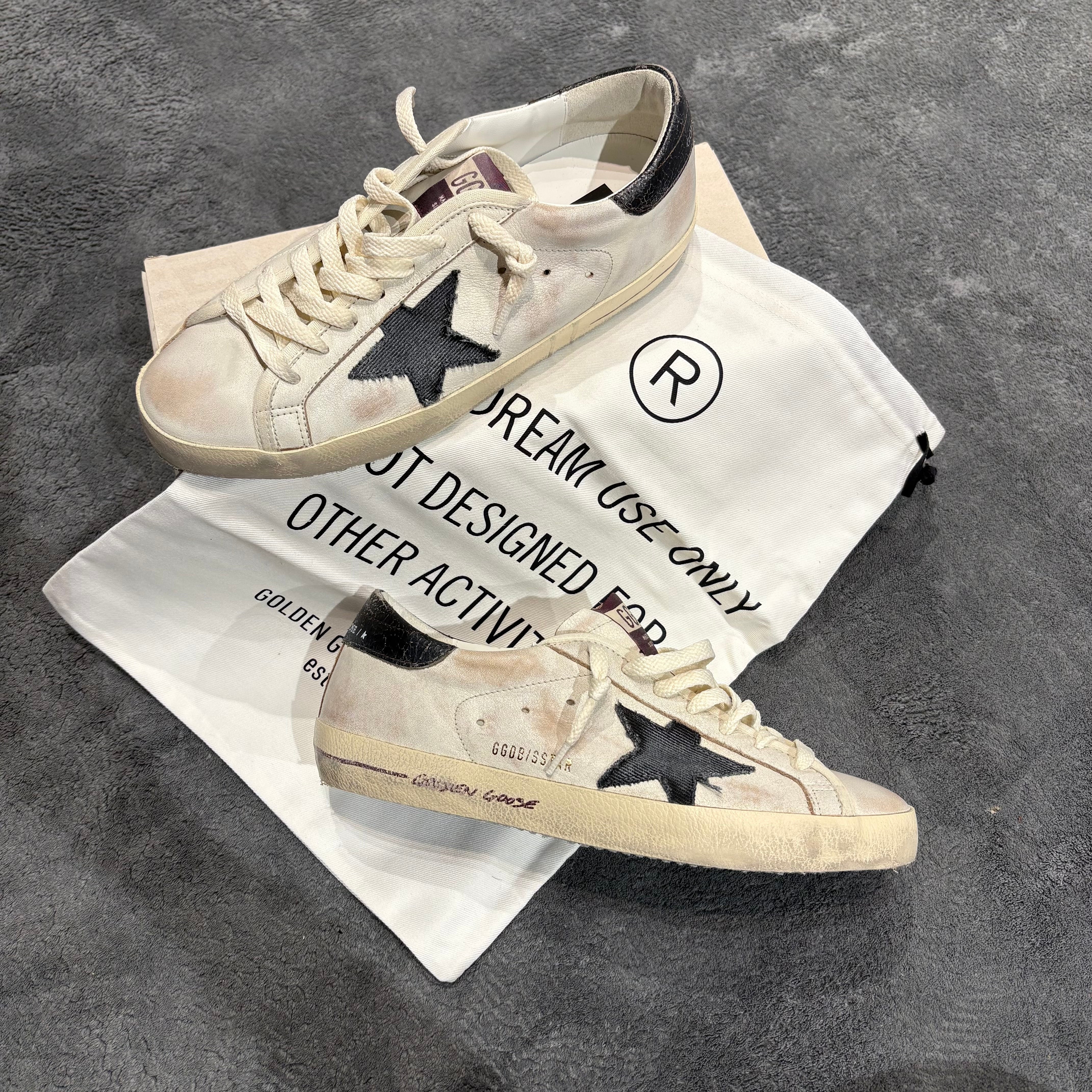 GOLDEN GOOSE SUPER STAR STELLA DENIM & TACCO BROWN
