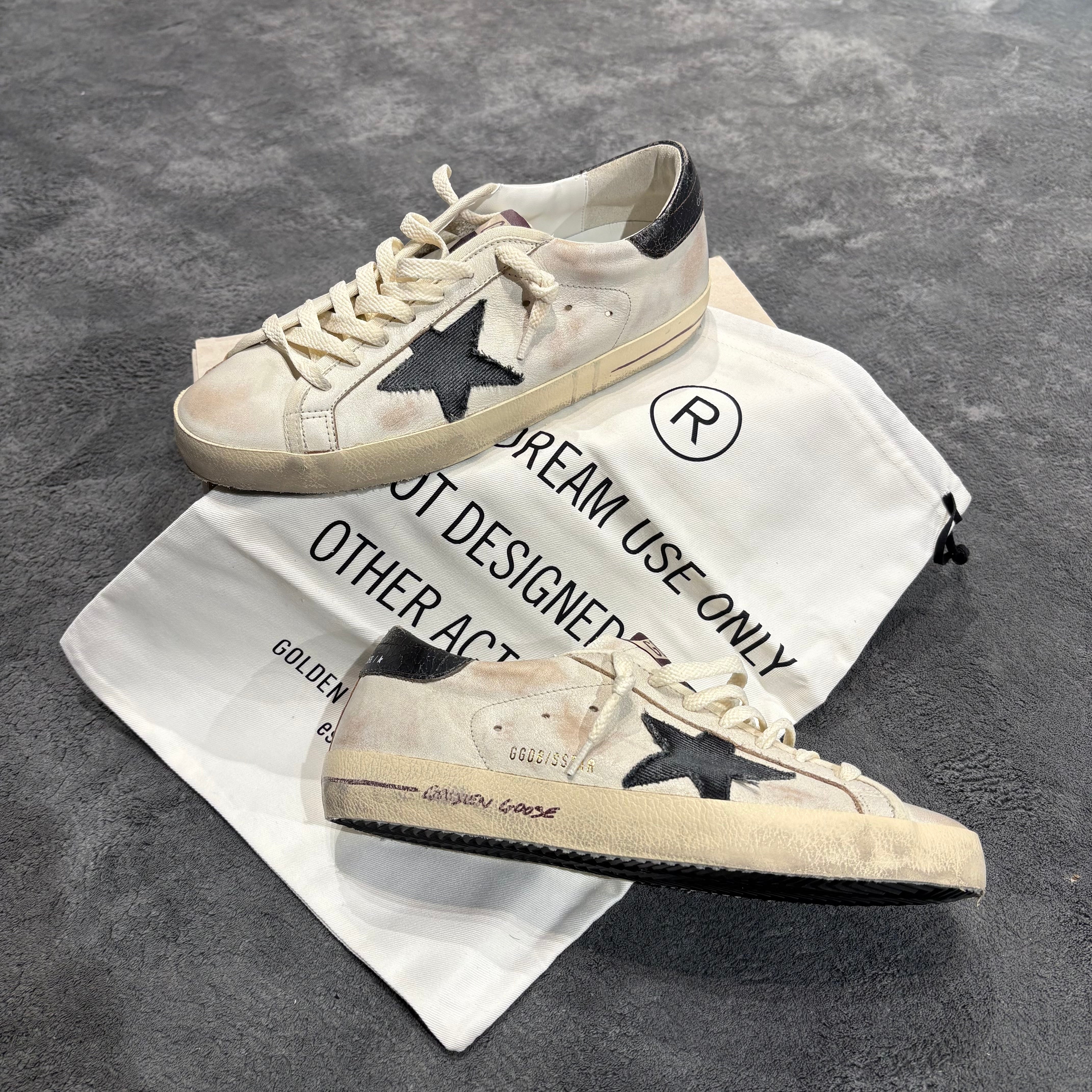 GOLDEN GOOSE SUPER STAR STELLA DENIM & TACCO BROWN