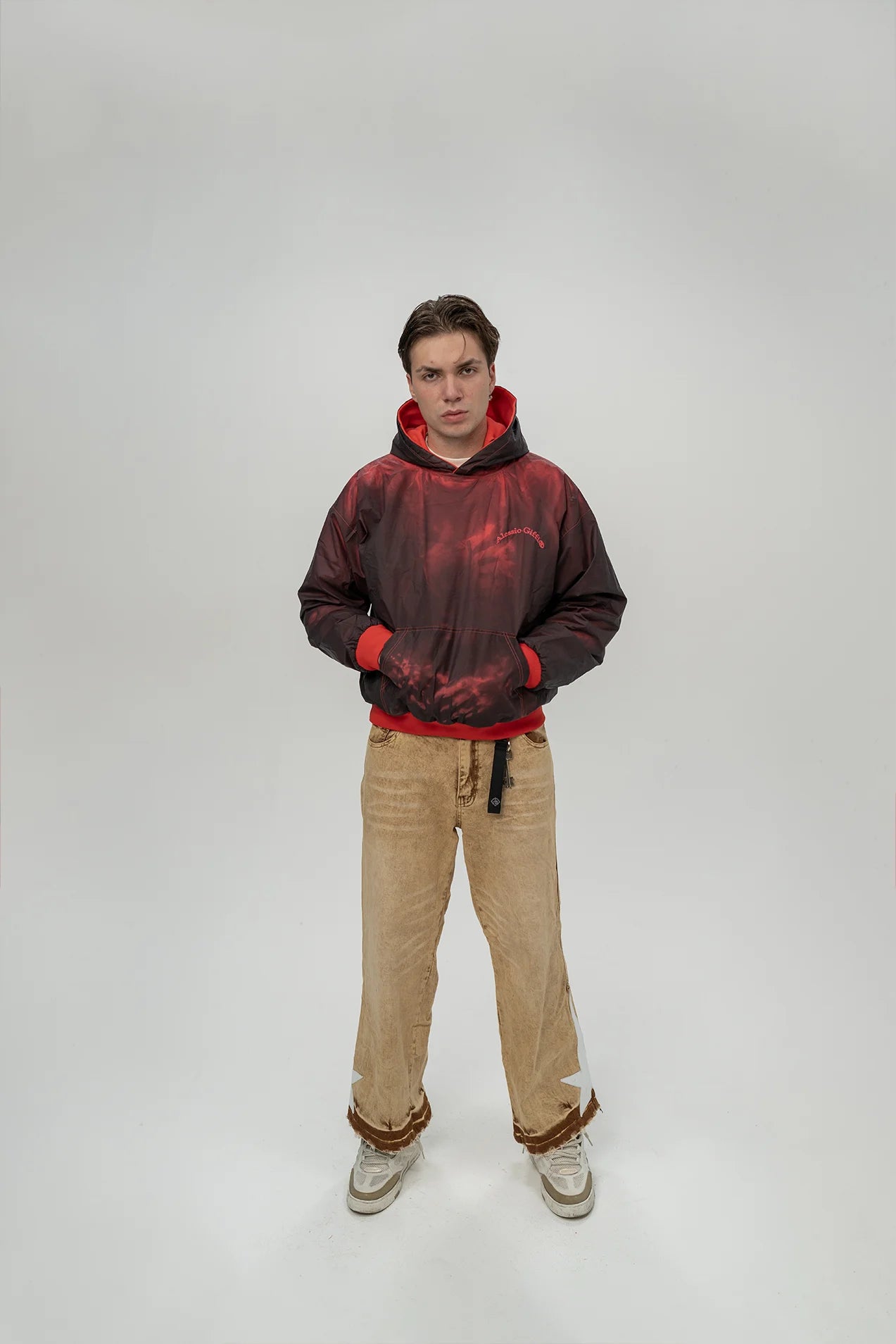 HEAT REACTIVE REVERSIBLE HOODIE RED - ALESSIO GIFFI