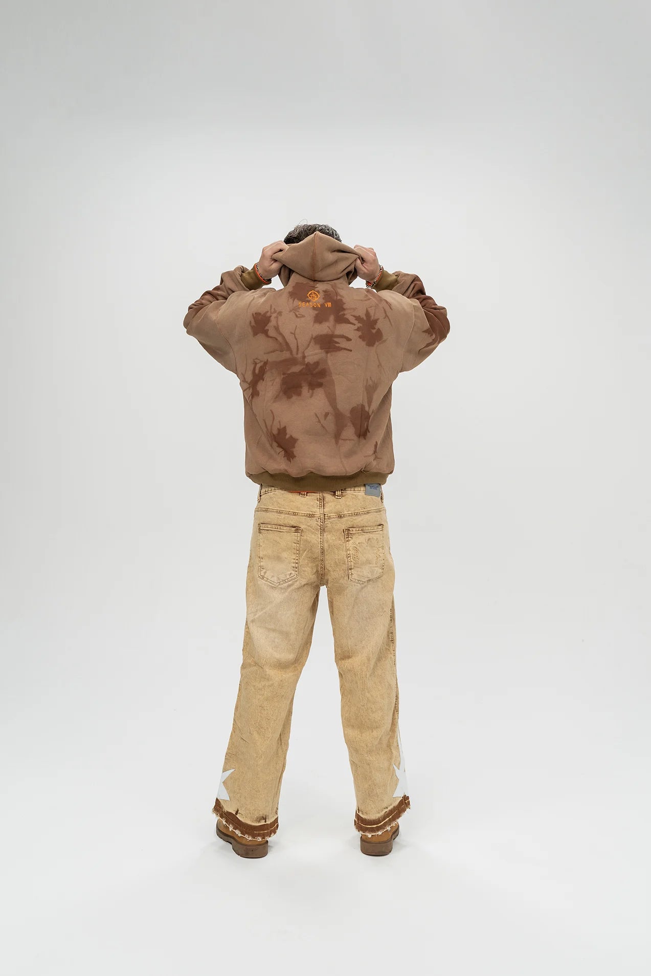 FOREST REVERSIBLE HOODIE BROWN - ALESSIO GIFFI