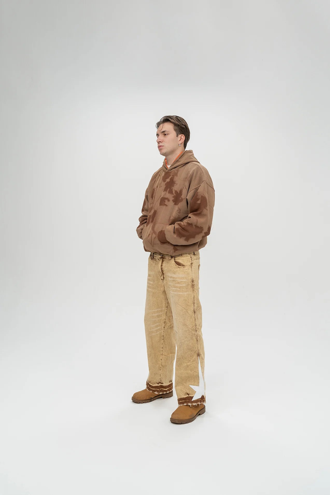 FOREST REVERSIBLE HOODIE BROWN - ALESSIO GIFFI