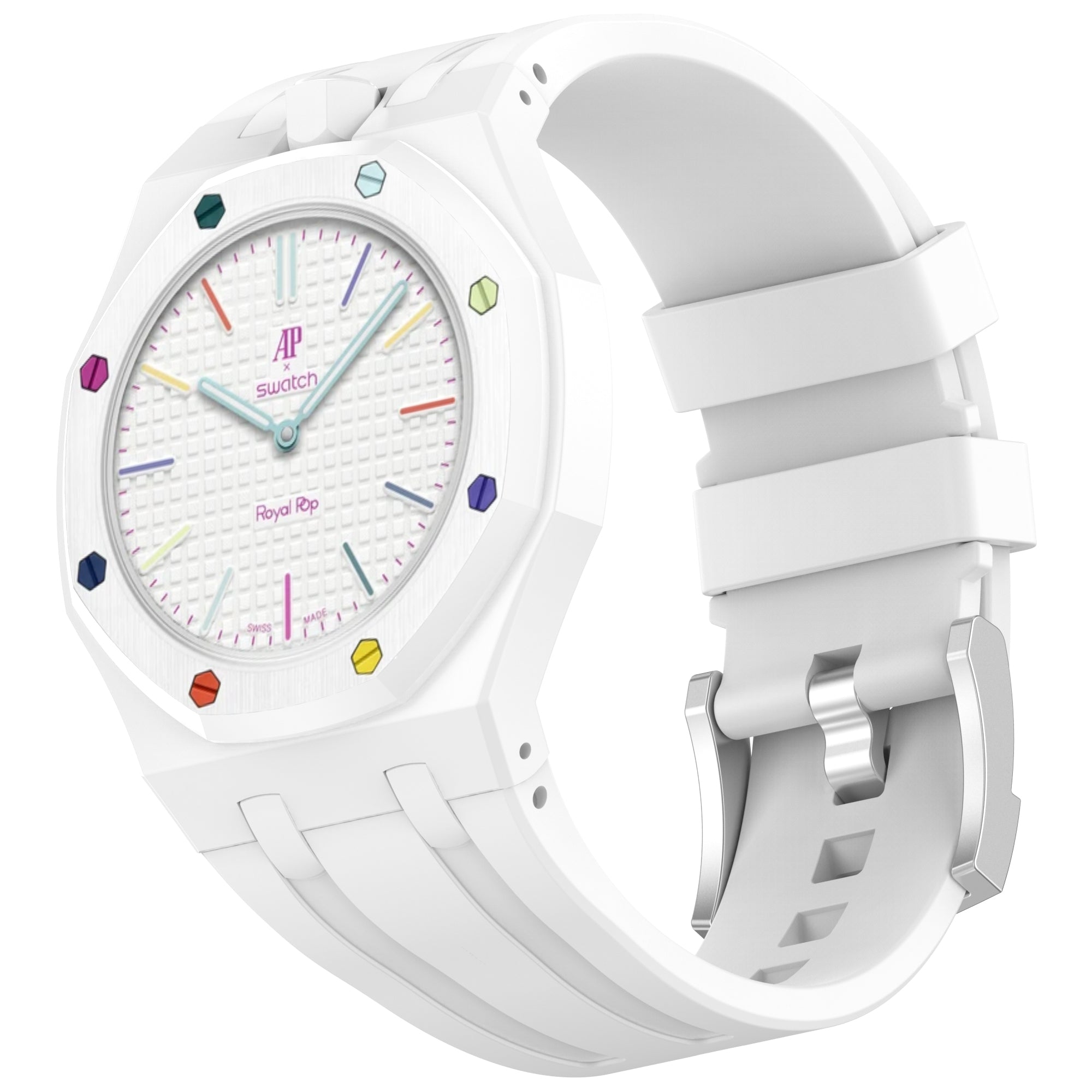 AP SWATCH ROYAL POP SILICONE STRAP