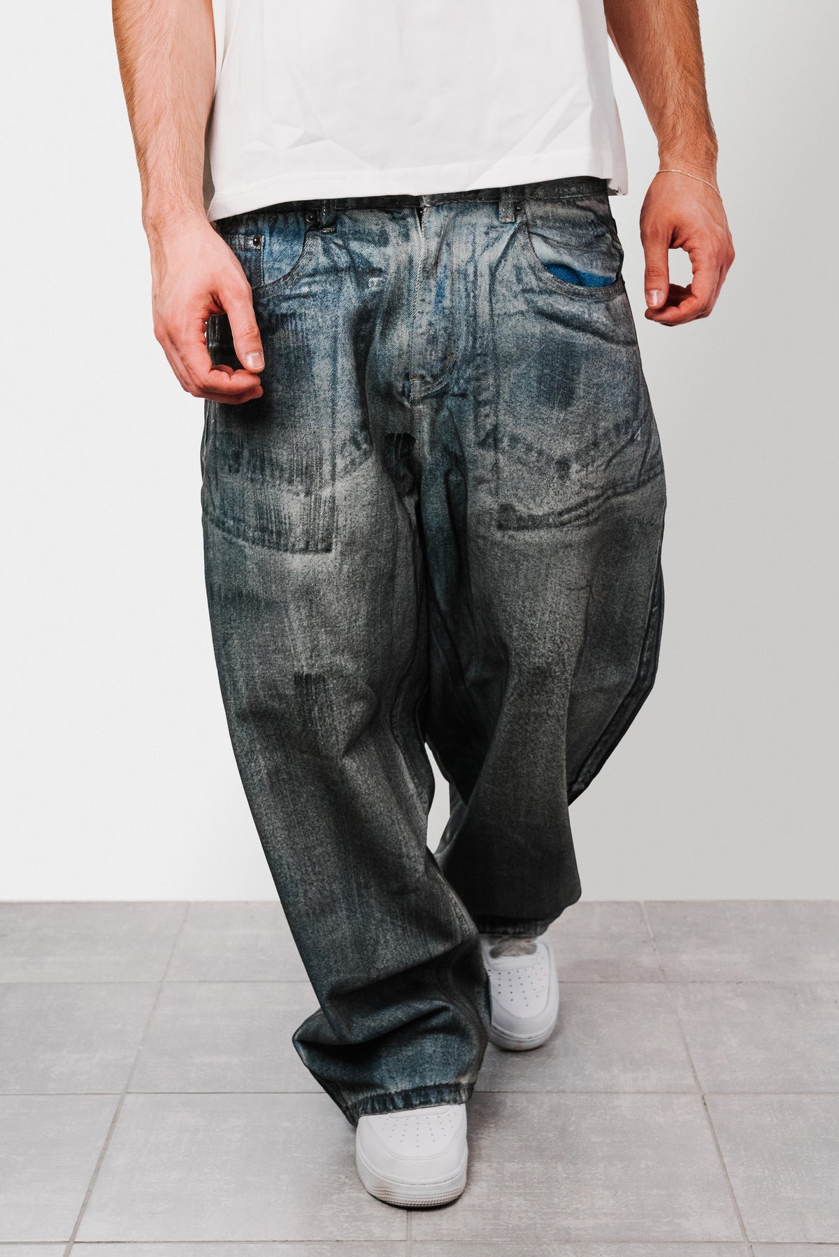 SPLATED BLUE JEANS - Replacement Brand