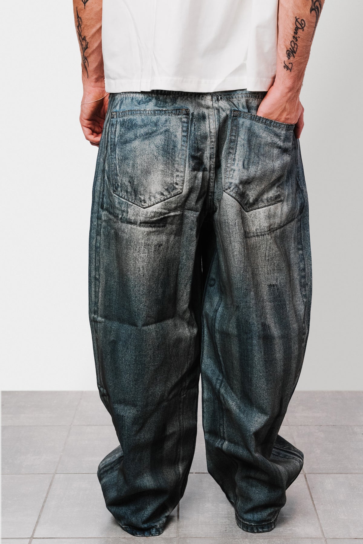 SPLATED BLUE JEANS - Replacement Brand