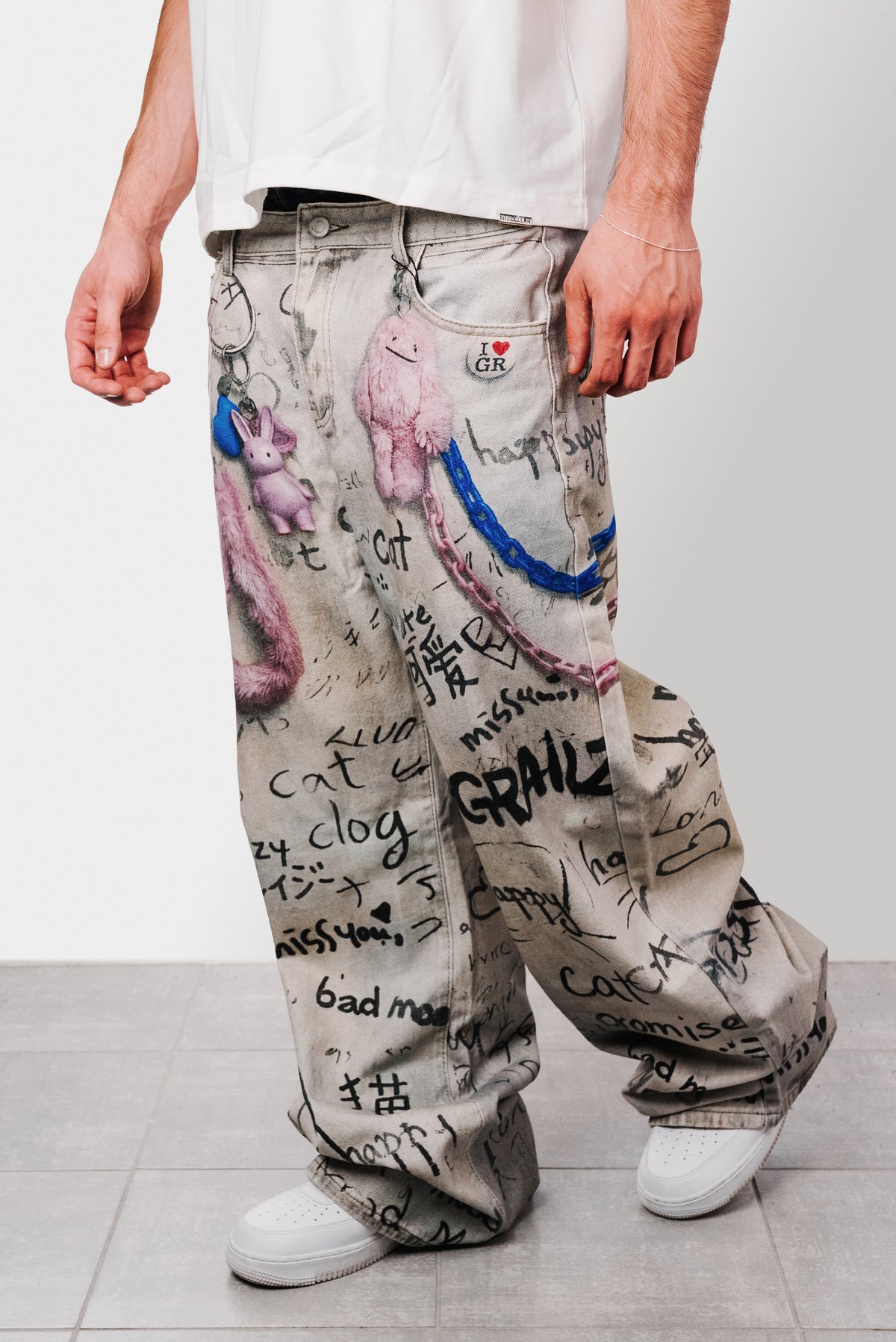 GR LASER DENIM GREY JEANS - Shoebuya Design