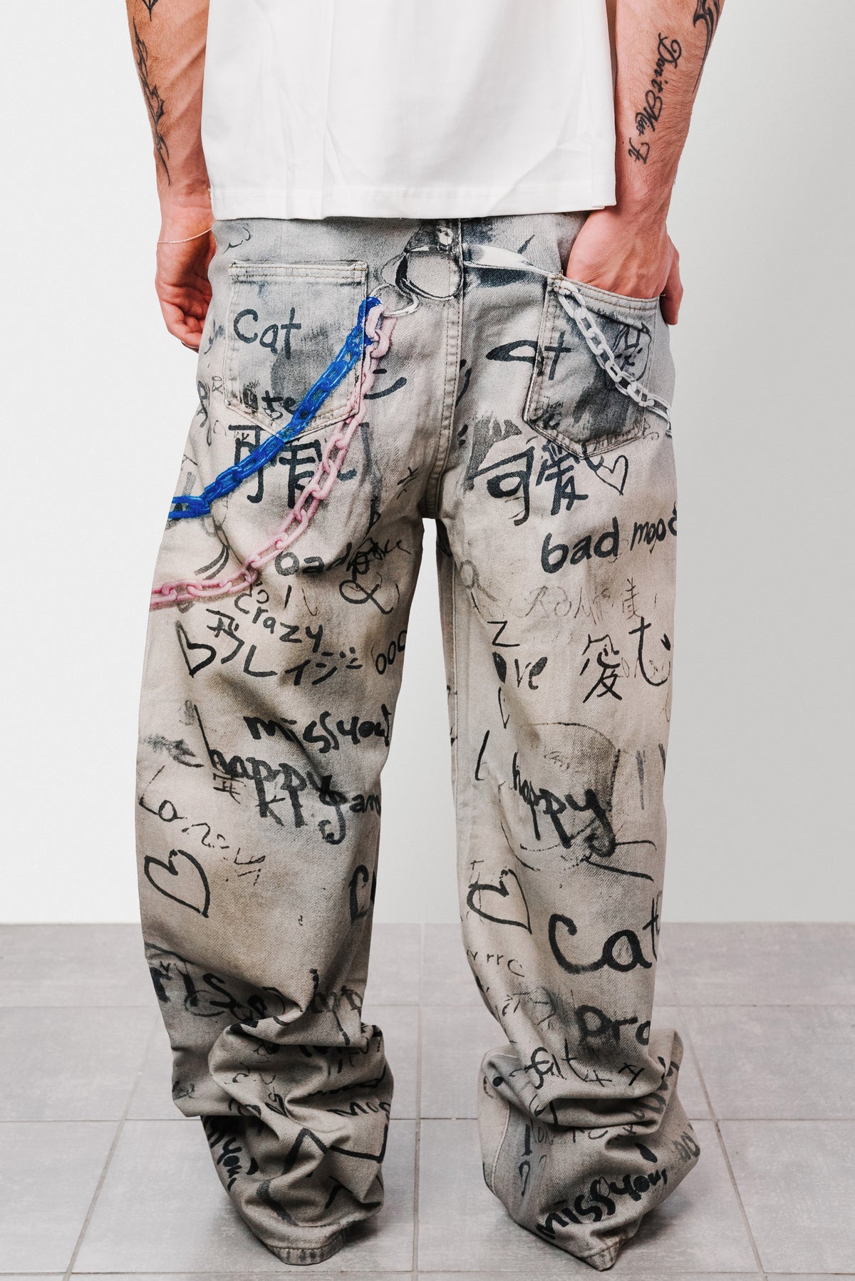 GR LASER DENIM GREY JEANS - Shoebuya Design
