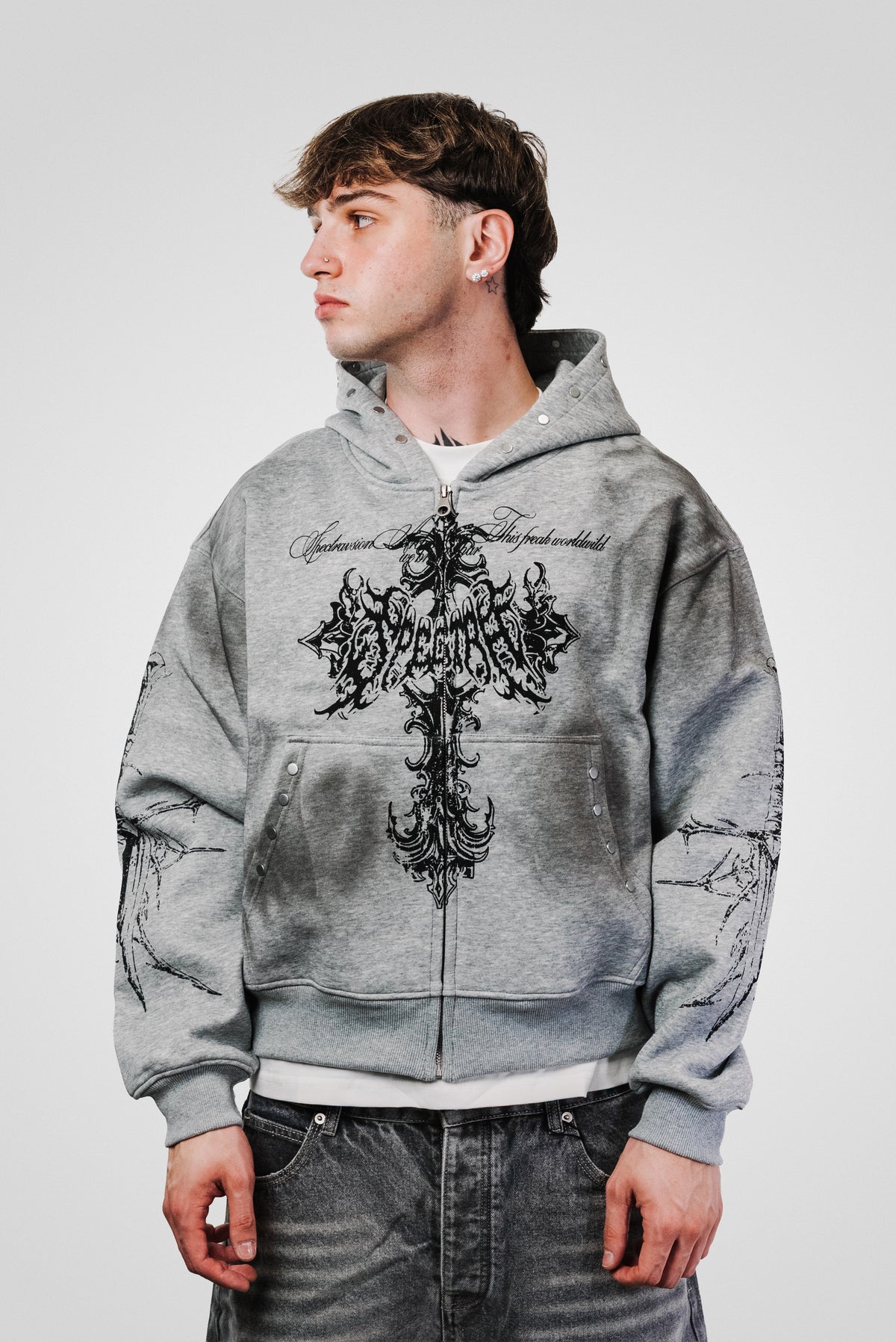 SPECTRE GREY HOODIE - Shoebuya Design