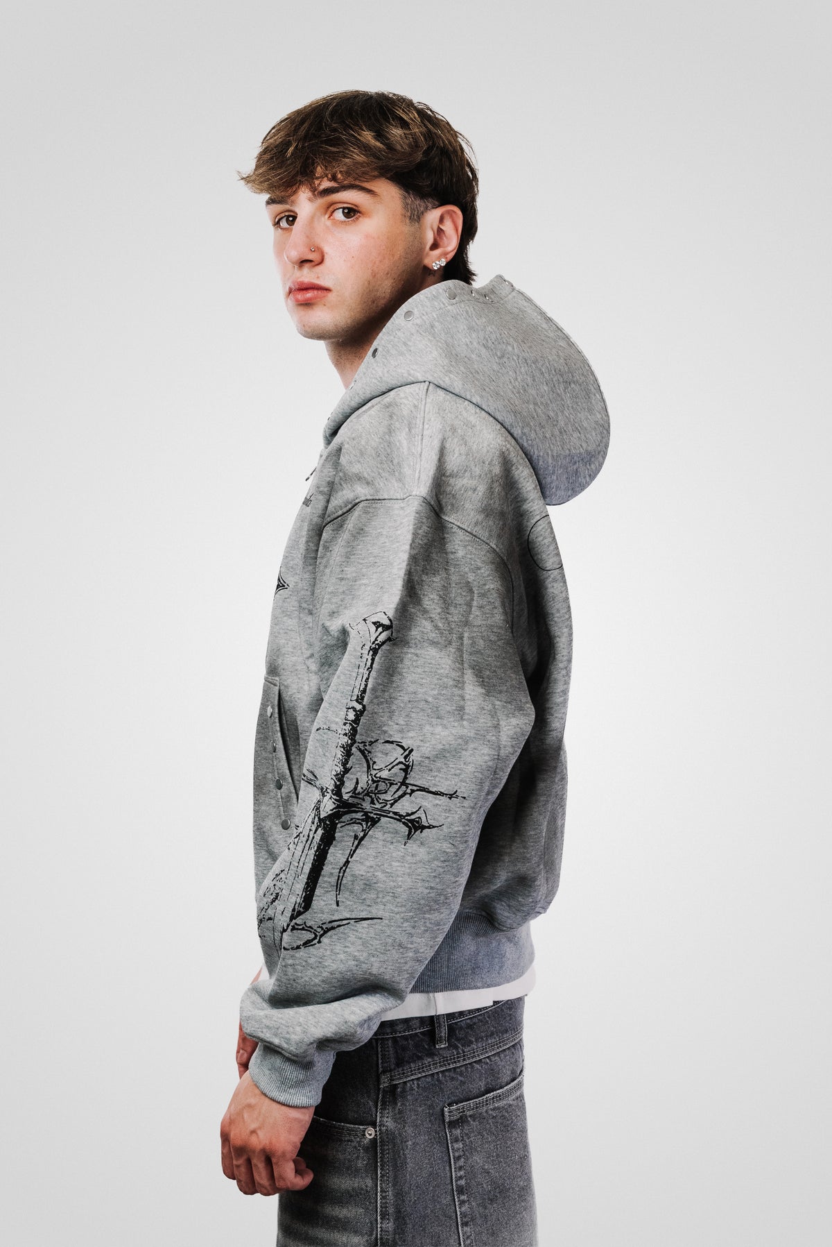 SPECTRE GREY HOODIE - Shoebuya Design