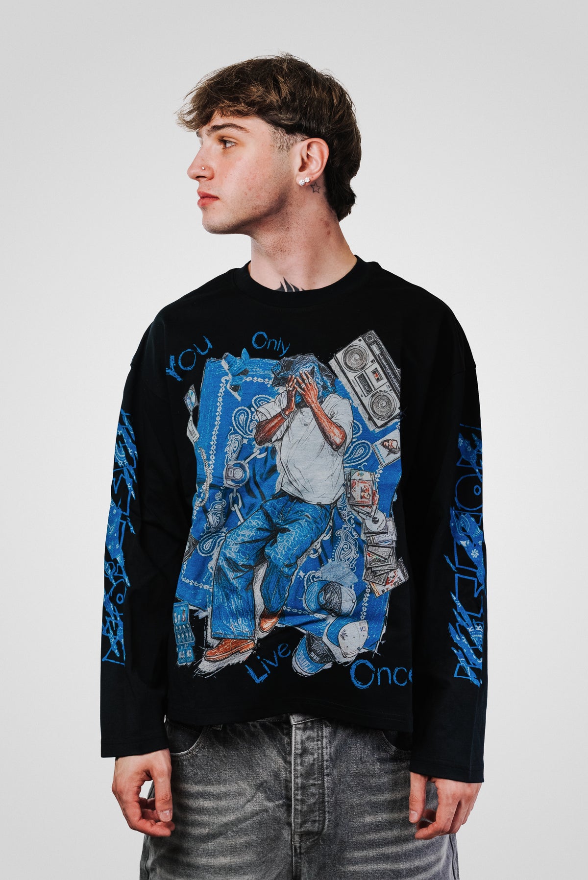 RADIO EDIT BLACK LONGSLEEVE - Noissey Brand