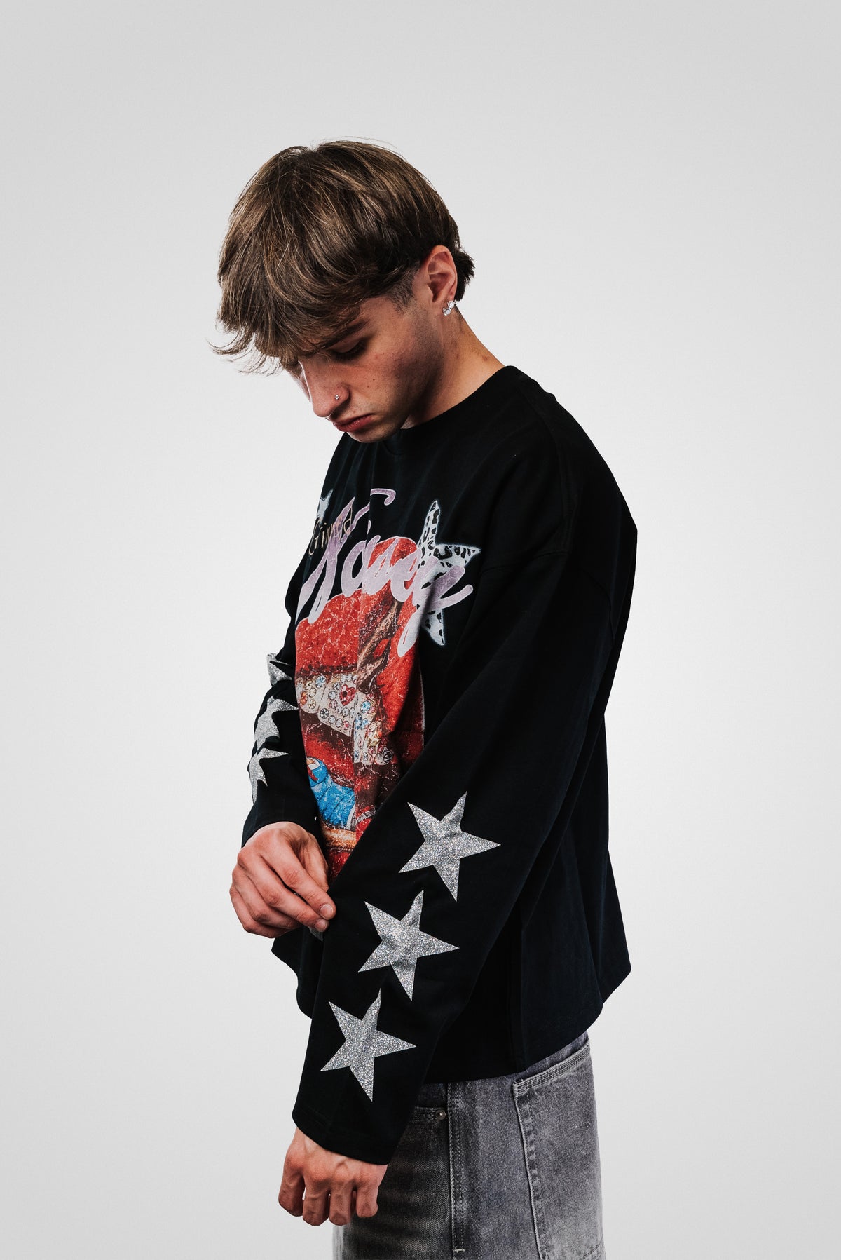 PINUP MOUTH BLACK LONGSLEEVE - Noissey Brand