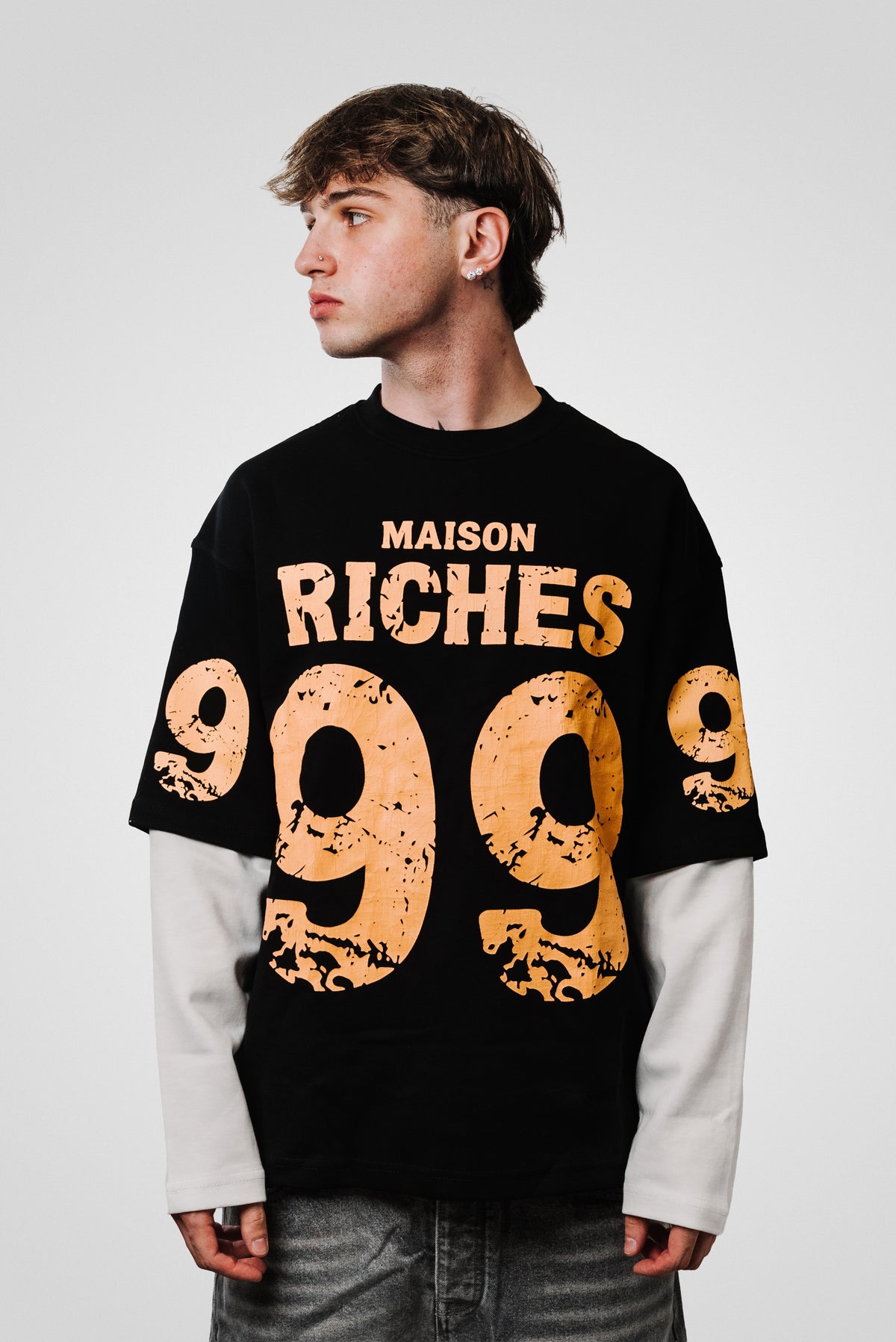 MAISON RICHES BLACK LONGSLEEVE - Riches Paris