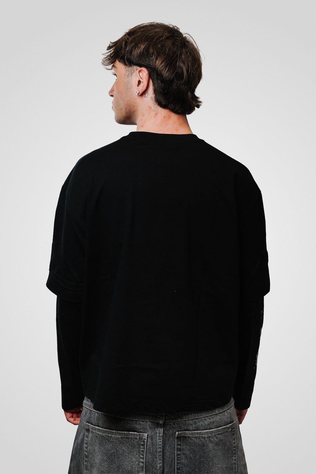 STATUE NY BLACK DOUBLE LONGSLEEVE - Noissey Brand