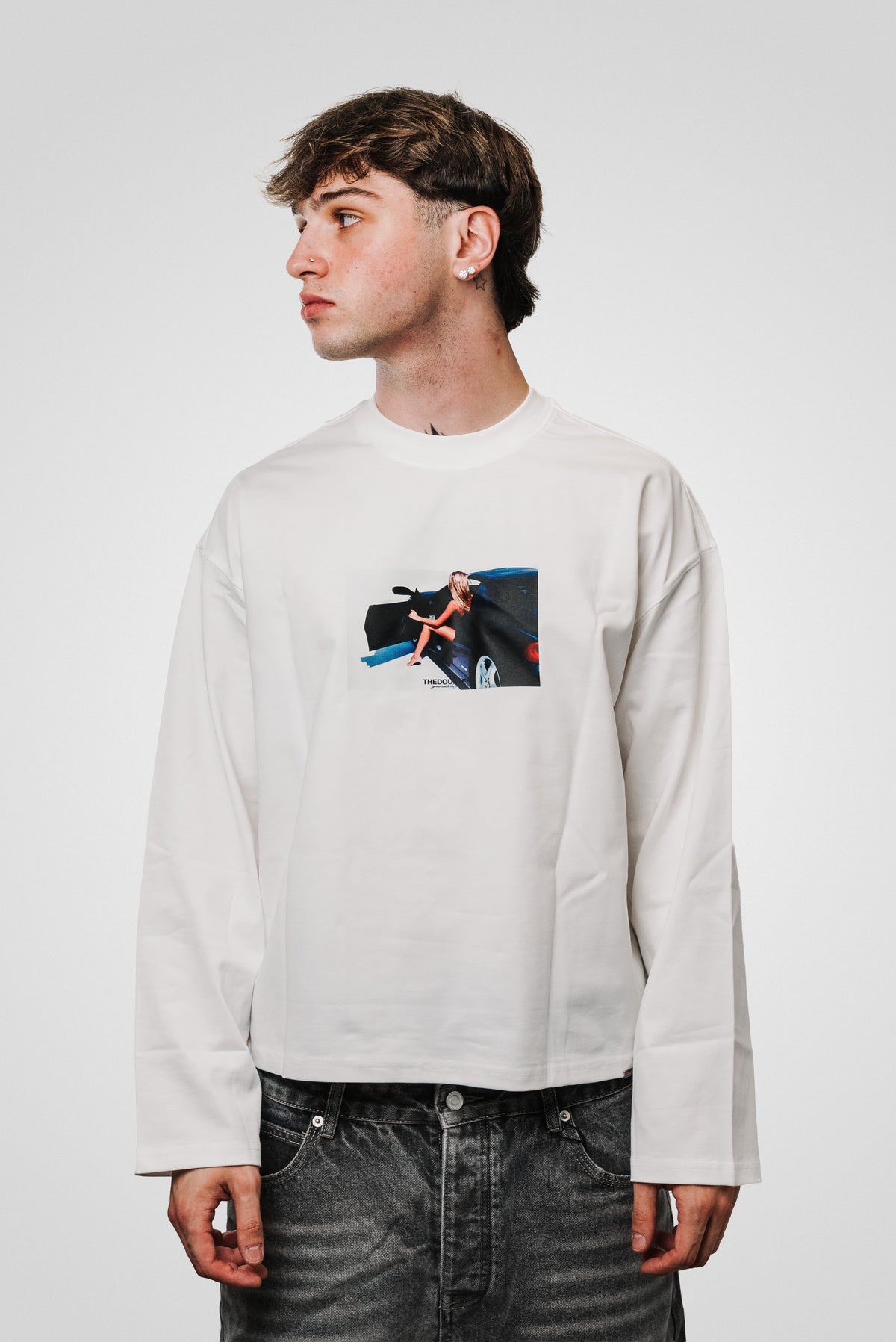 NOT FOR ALL WHITE BOXY LONGSLEEVE - TheDoubleE