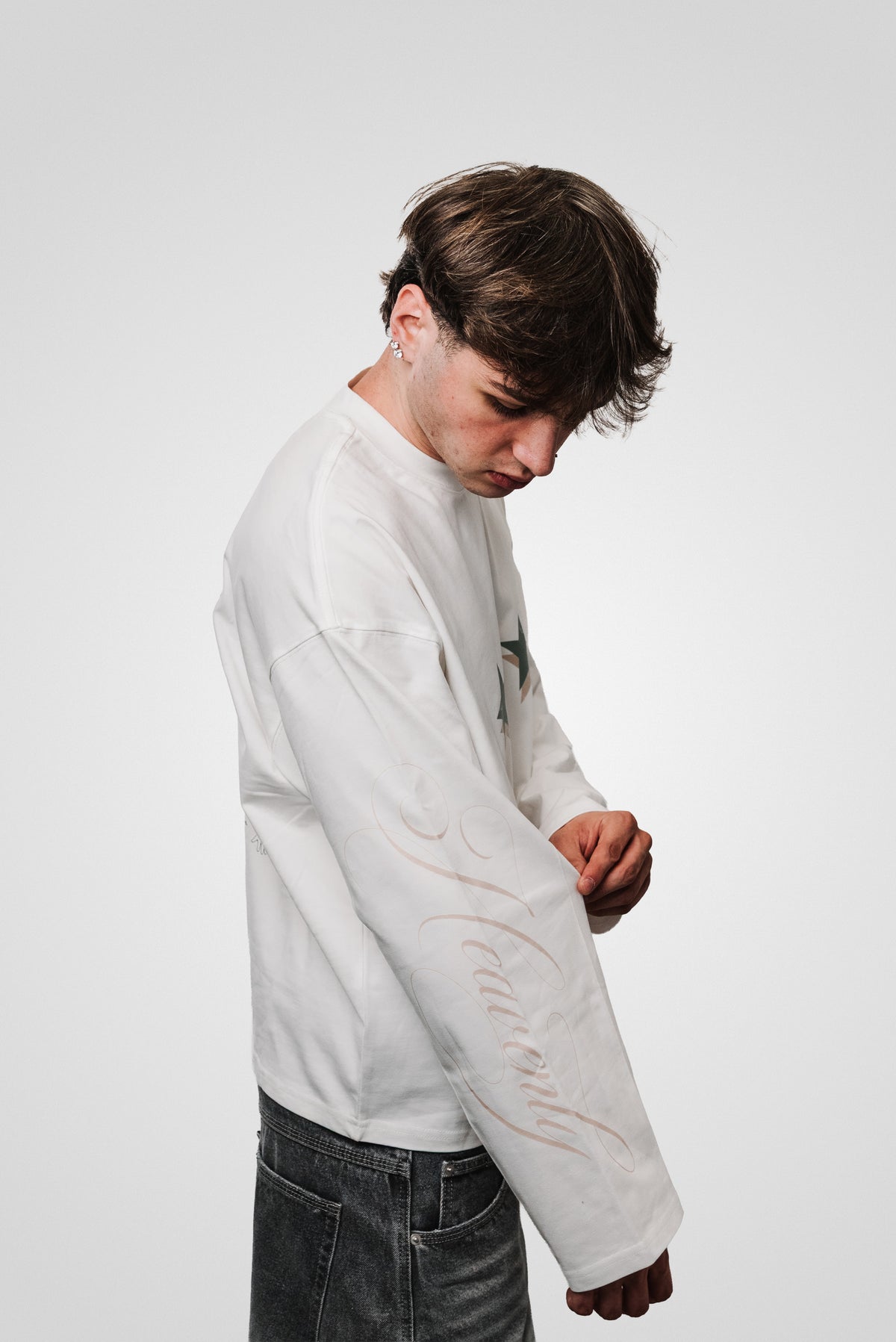GODSPEED WHITE BOXY LONGSLEEVE - TheDoubleE
