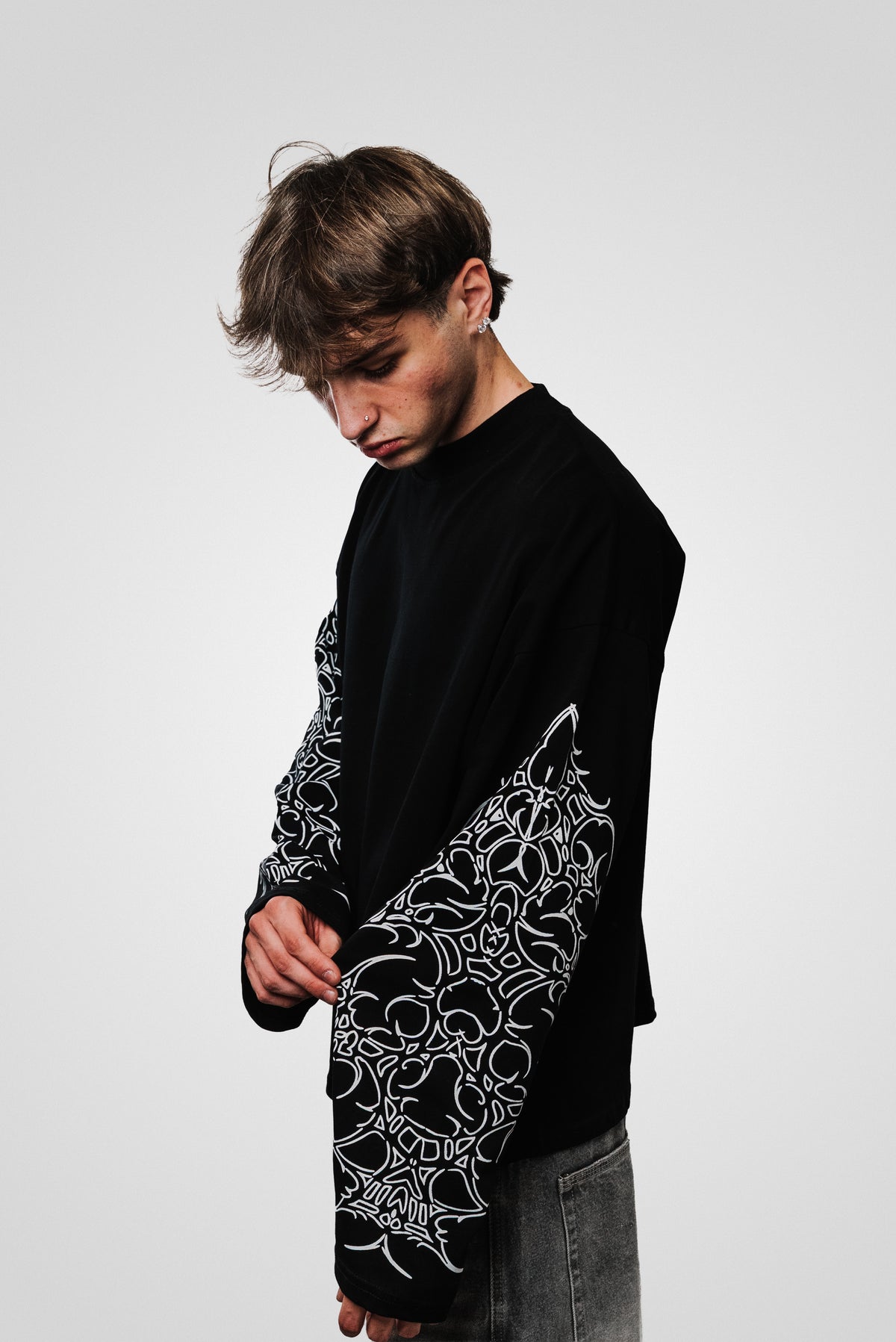 GOTHIC LONGSLEEVE BLACK - Replacement Brand