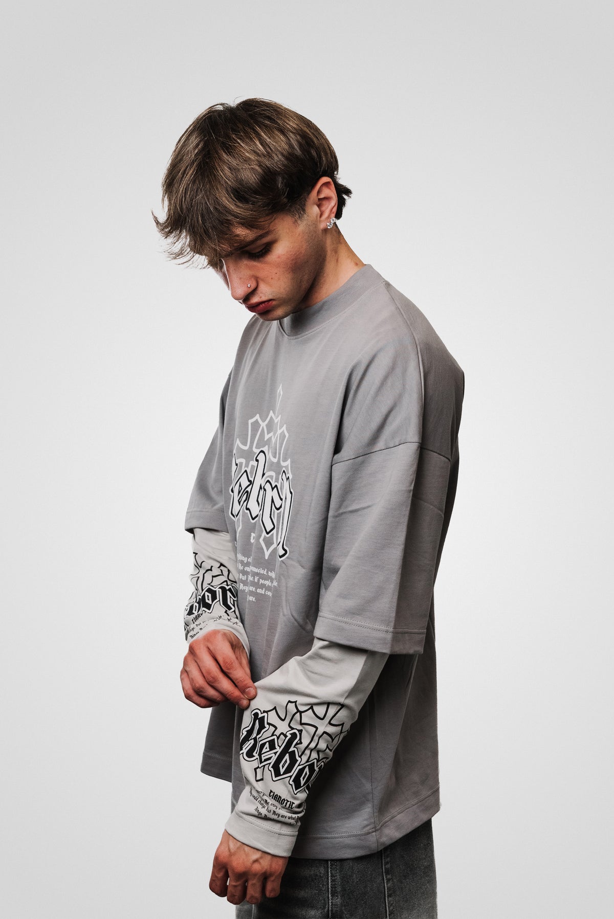 REBORN GREY LONGSLEEVE - Shoebuya Design