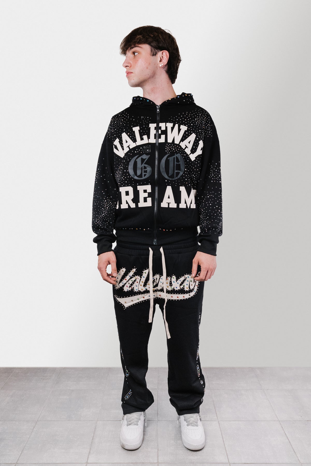 WAY GLITTER BLACK TRACKSUIT - Replacement Brand