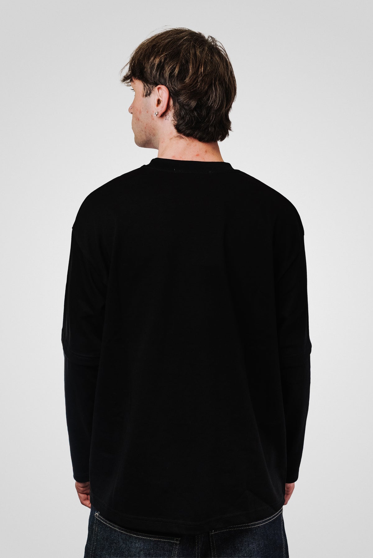 GOLD GRILLZ BOXY BLACK LONGSLEEVE - Replacement Brand
