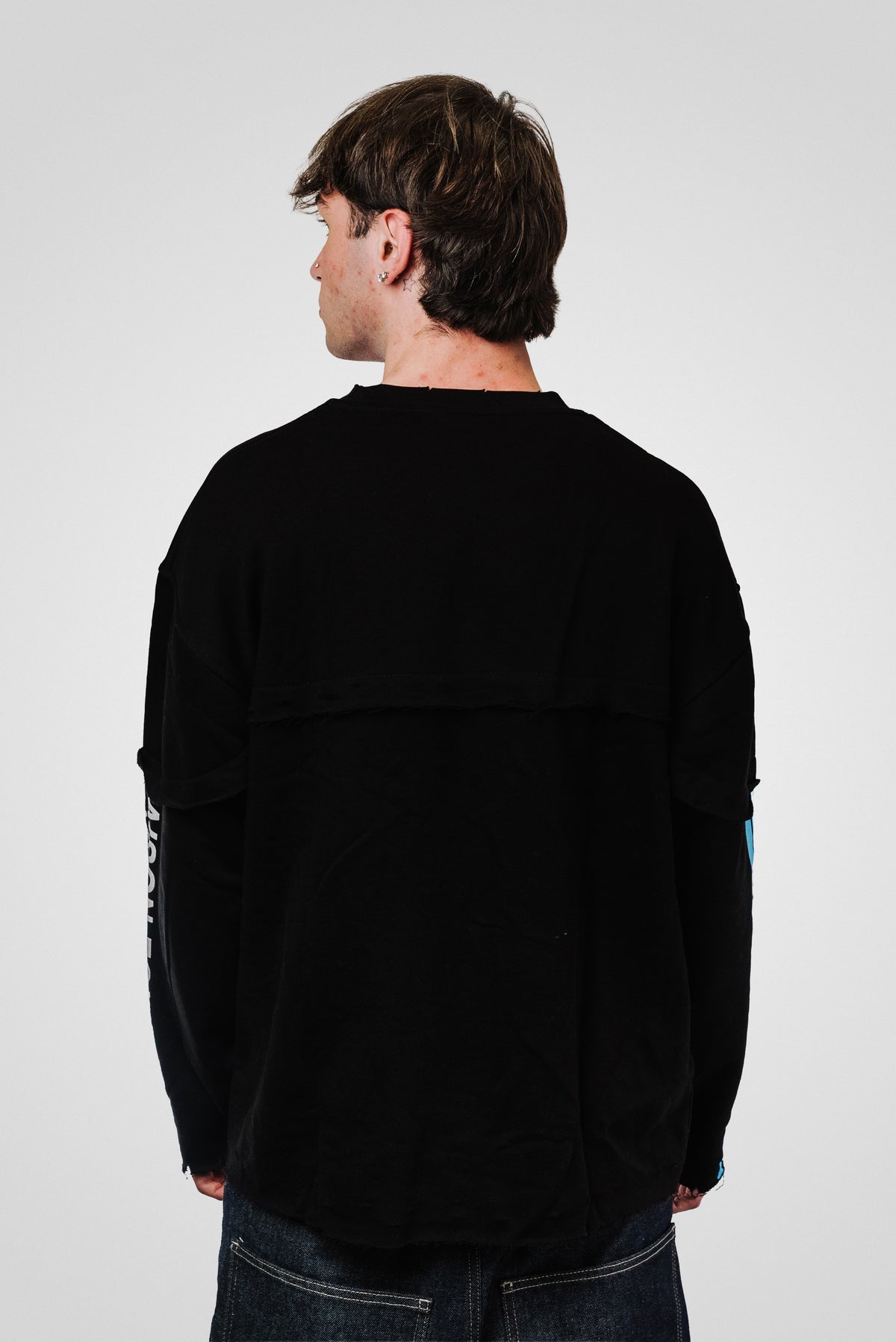 10 BLUE RICHES BLACK LONGSLEEVE - Riches Paris