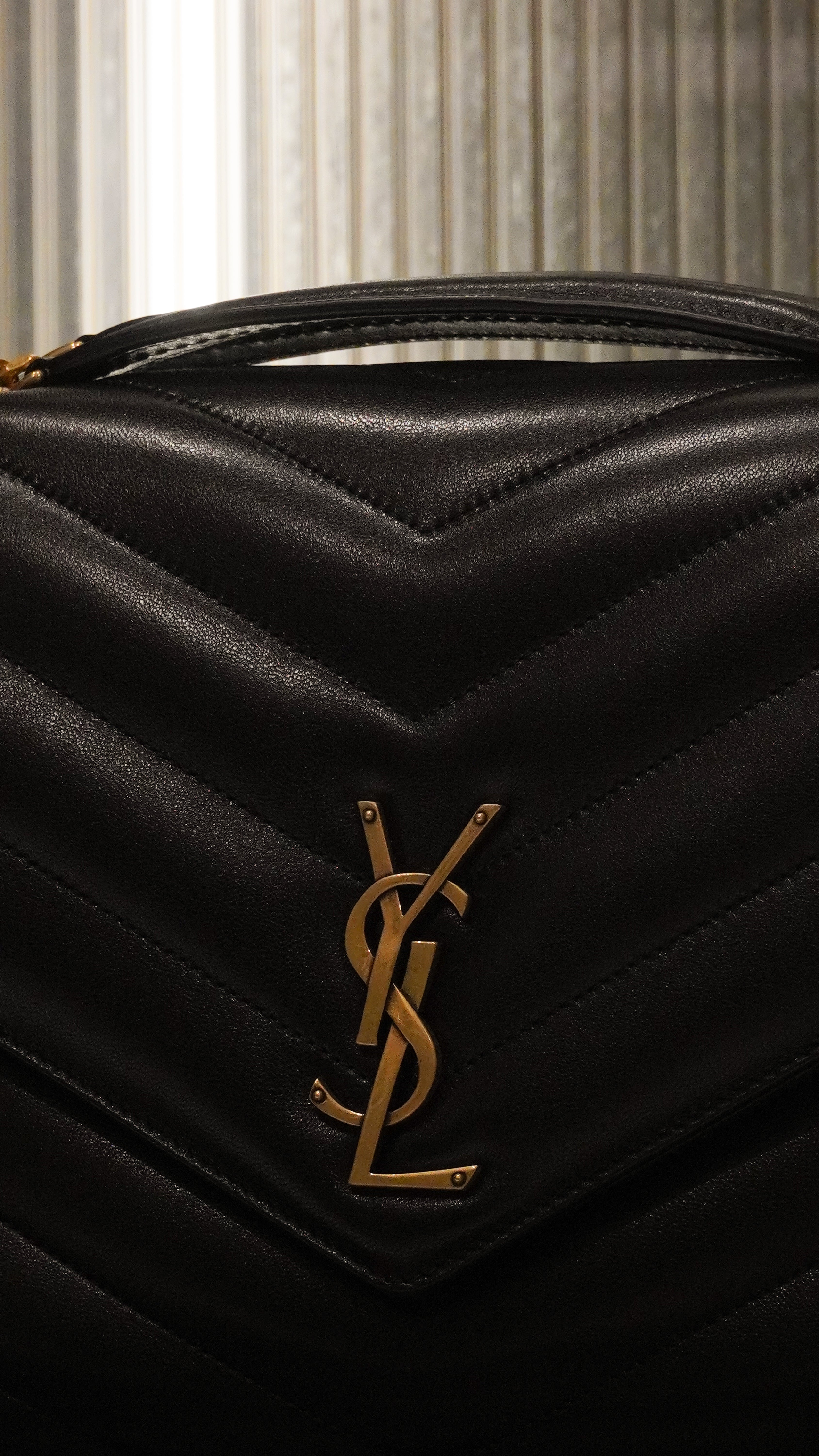 BORSA LOULOU BIG IN PELLE DI VITELLO TRAPUNTATA BLACK - Yves Saint Laurent
