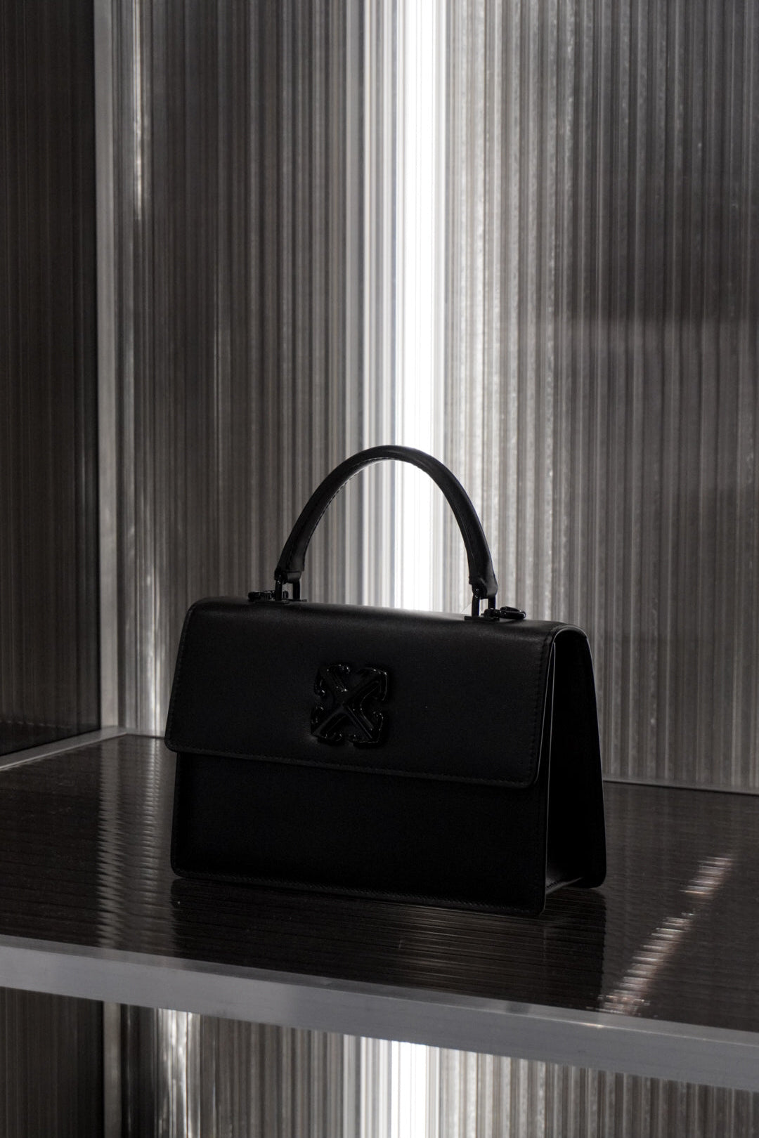 OFF WHITE HANDBAG JITNEY 1.4 BLACK HARDAWARE BLACK