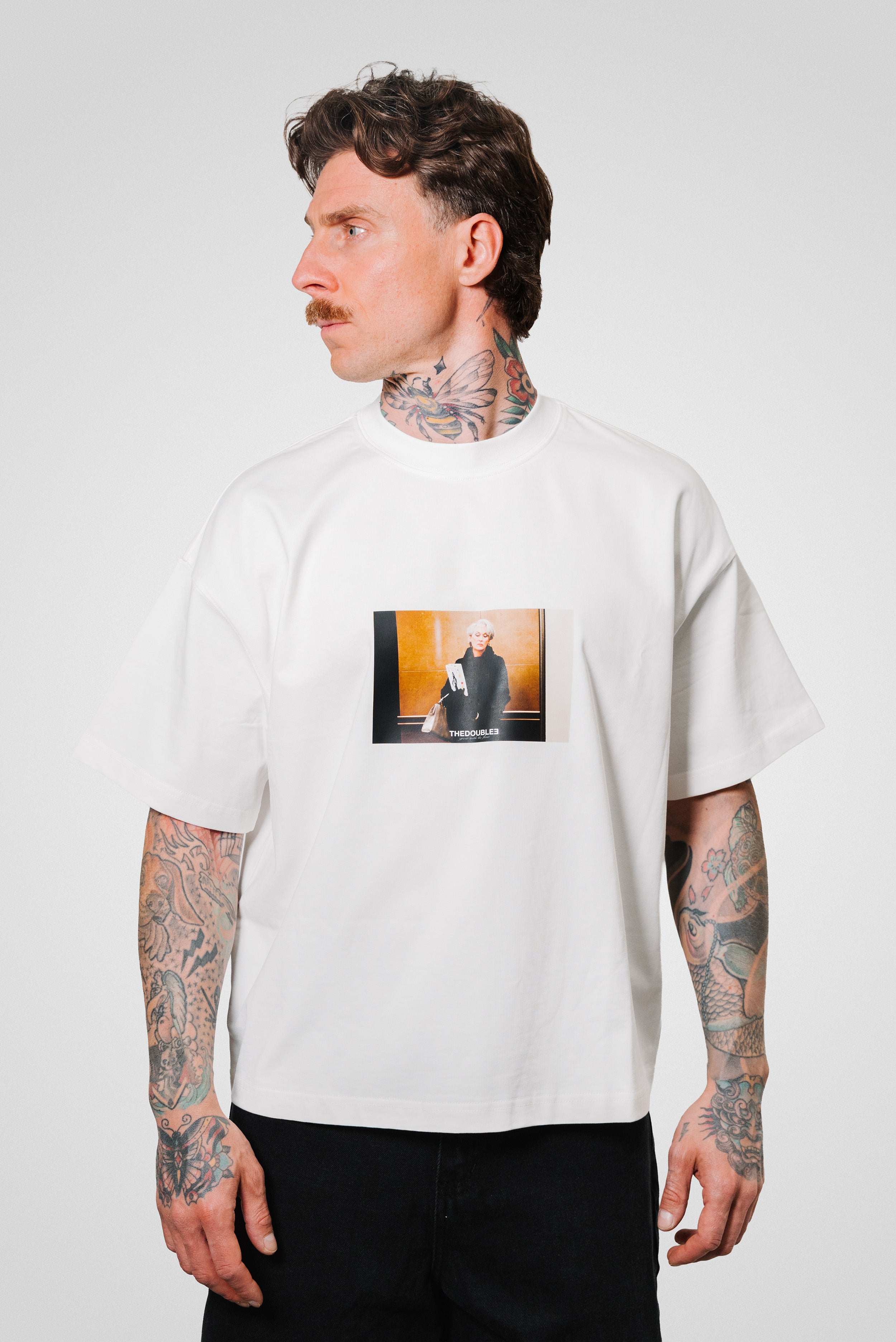 DEVIL BOXY TEE WHITE - TheDoubleE