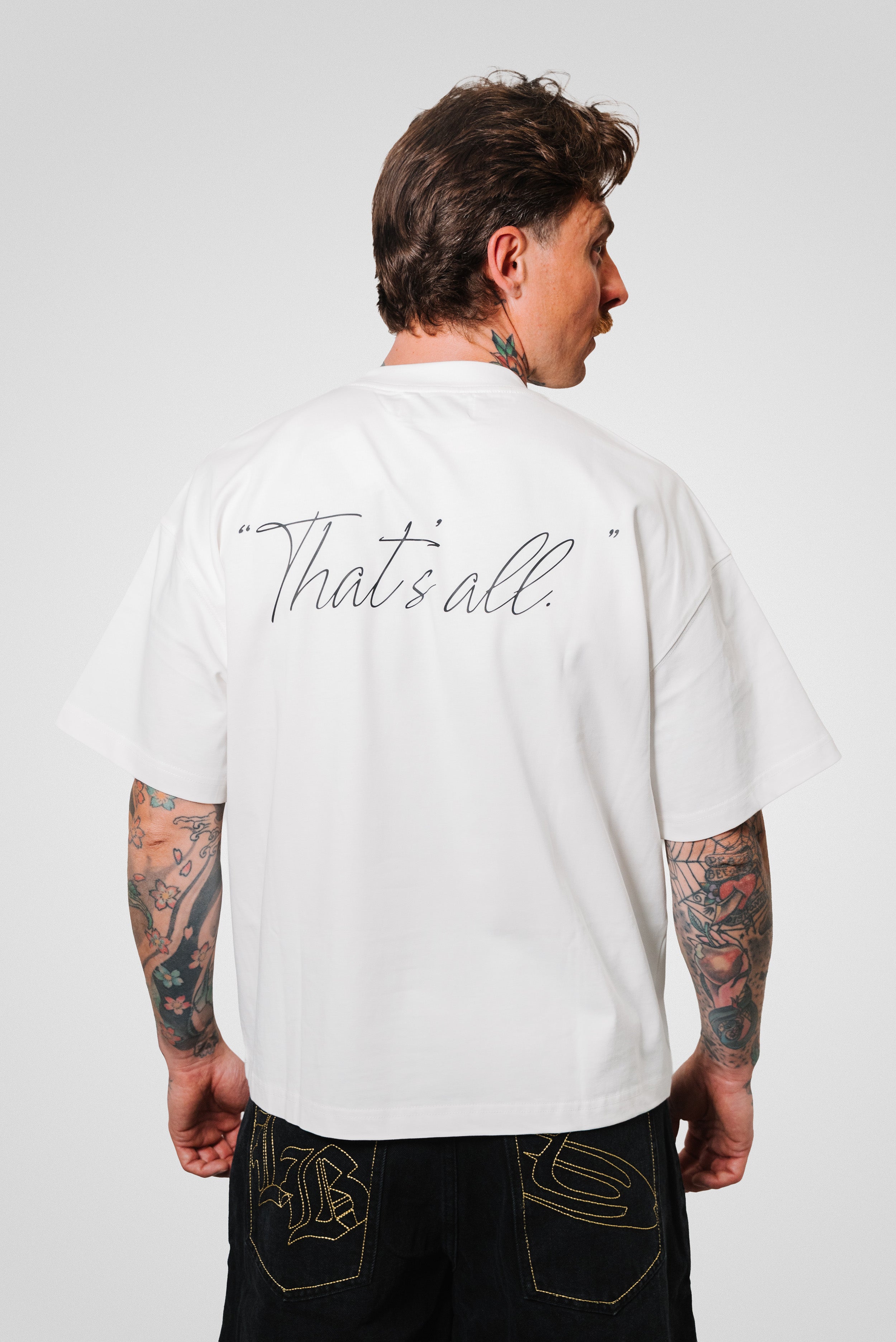DEVIL BOXY TEE WHITE - TheDoubleE
