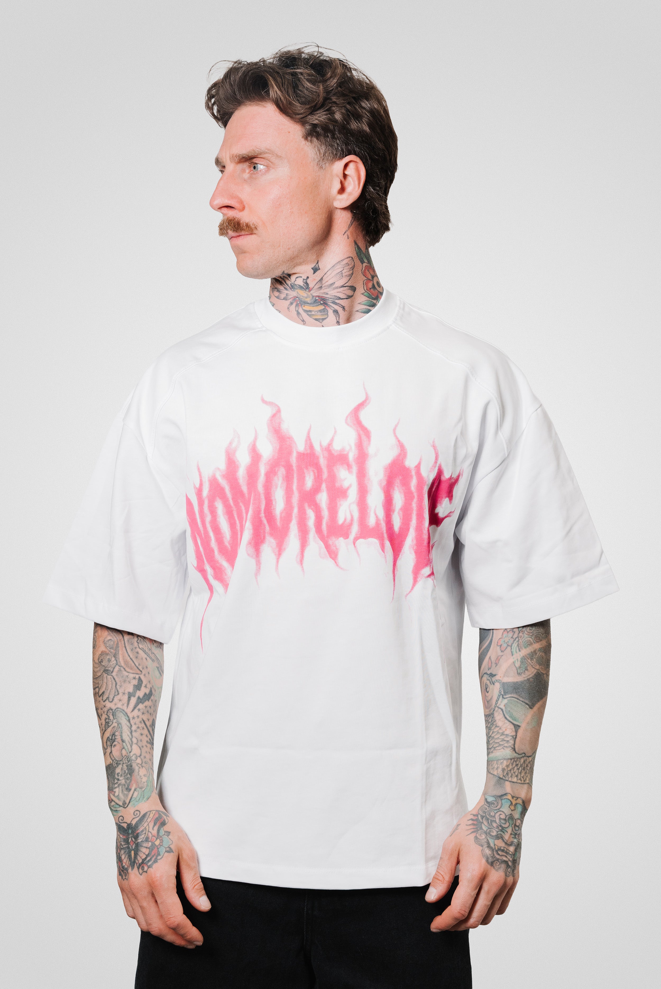 PINKED WHITE TEE - Replacement Brand