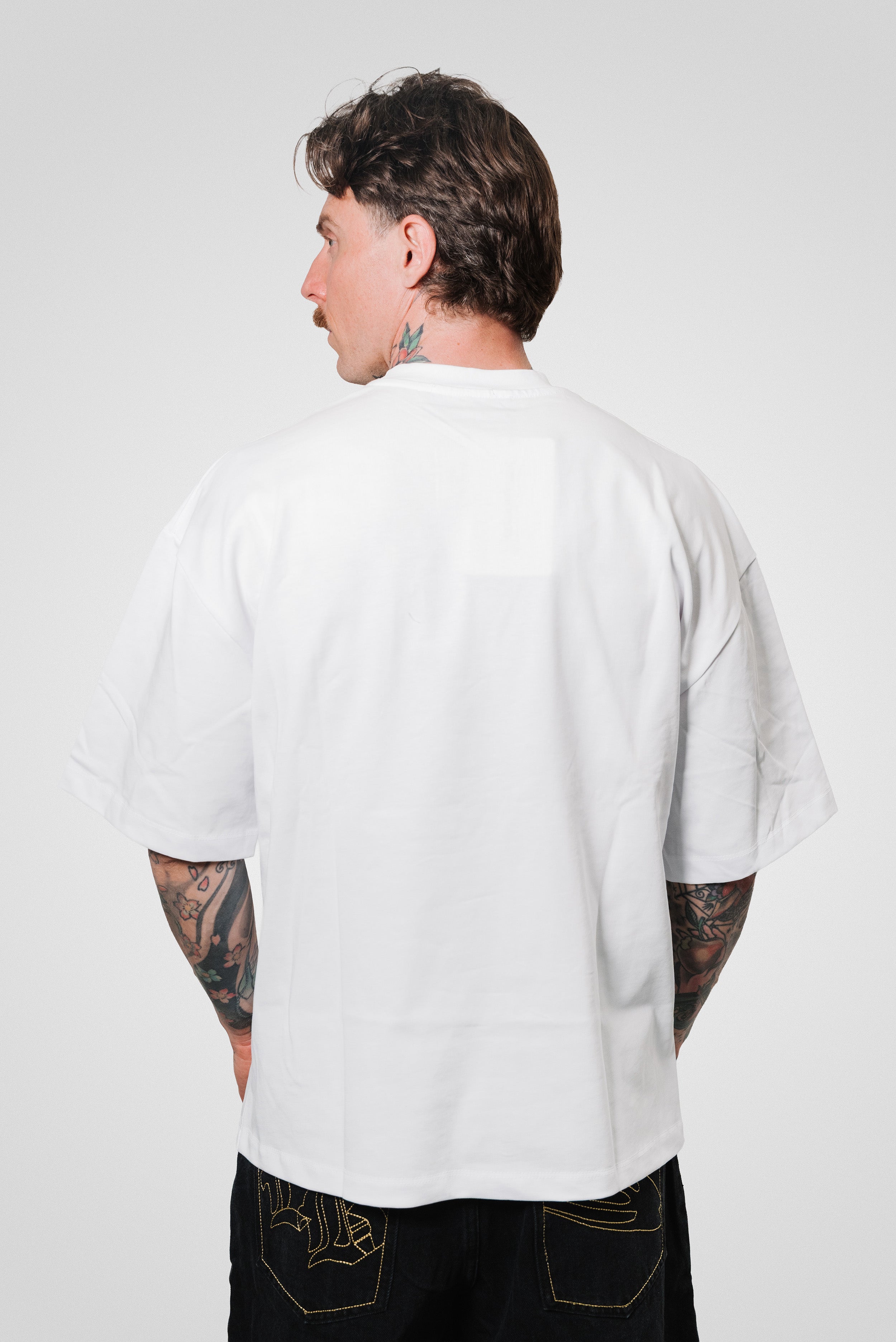 PINKED WHITE TEE - Replacement Brand