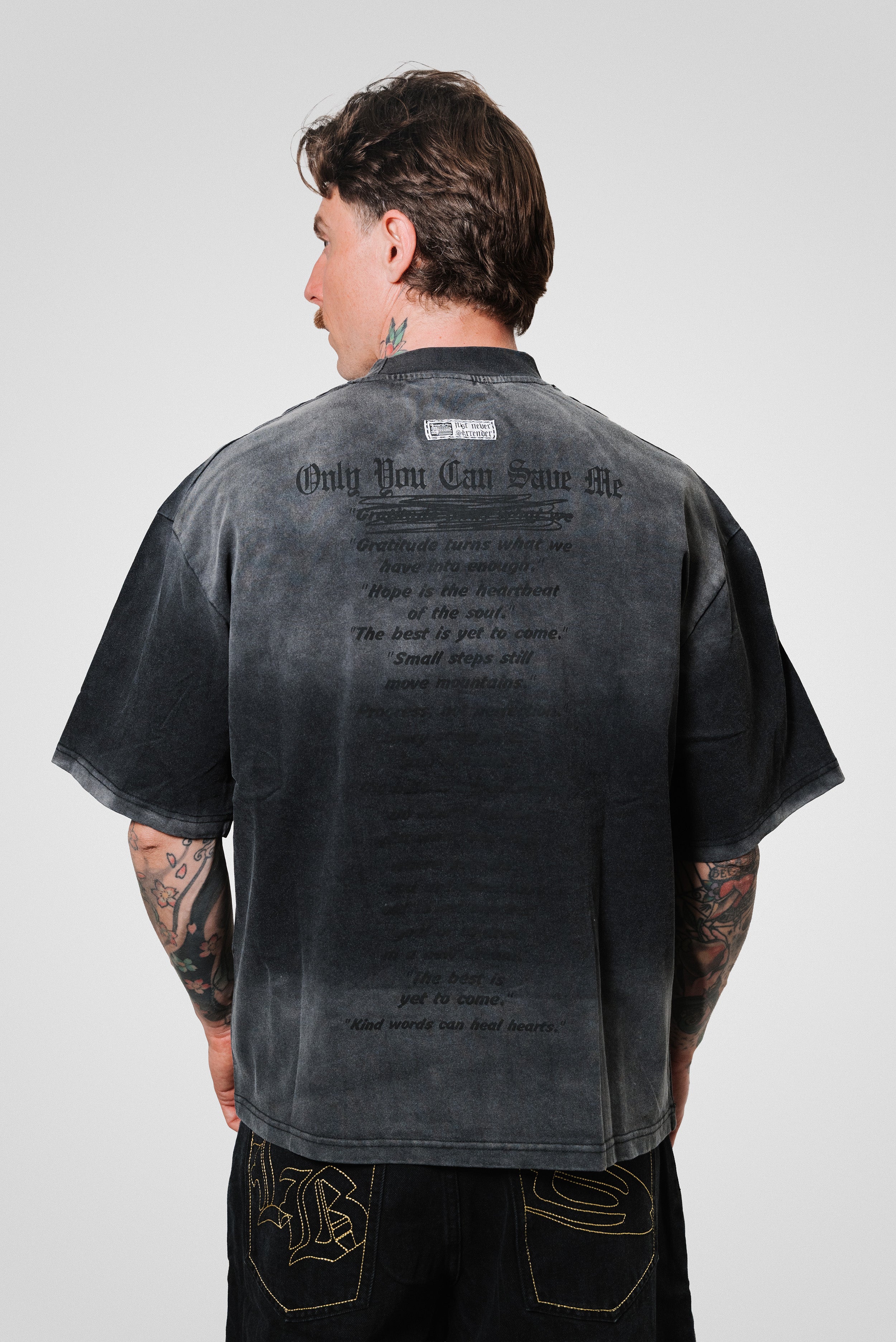 ONLY YOU WASHED BLACK TEE - Replacement Brand