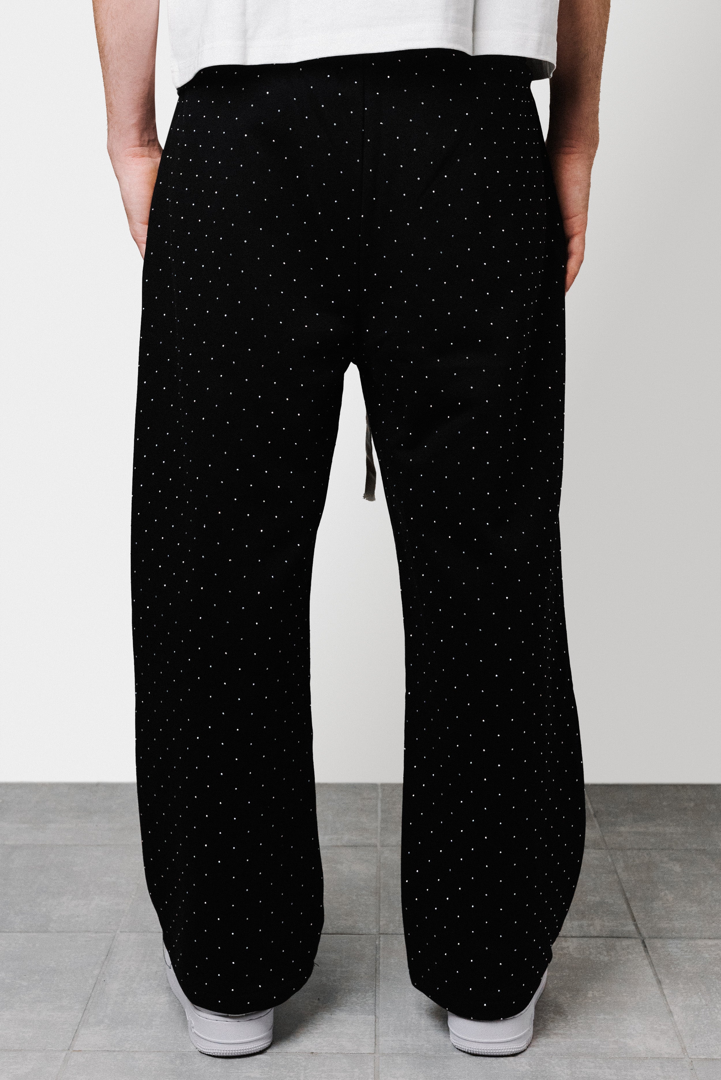 BLACK SPARCKLY SILVER PANTS - Replacement Brand