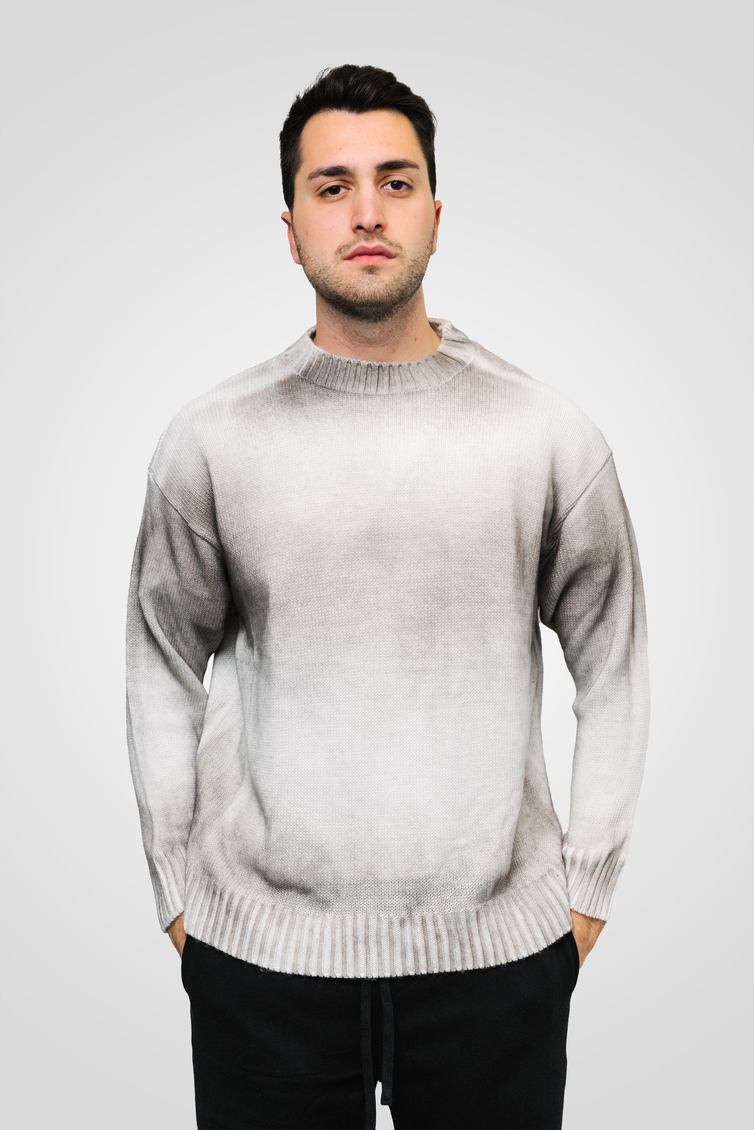 CREAM ACID SPRAY SWEATER - Replacement Brand